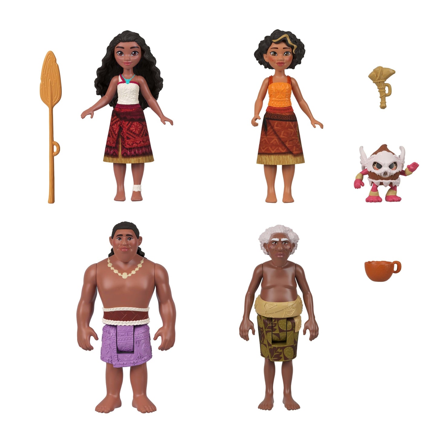 Disney Moana 2 Moana's Canoe Crew Playset With 5 Small Dolls & 3 Accessories, Inspired By The Movie