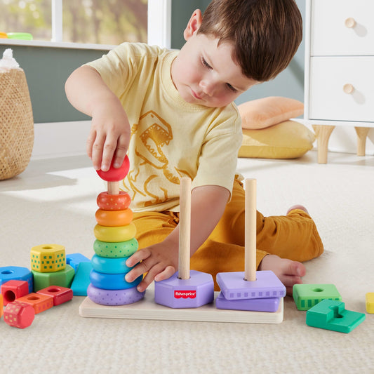 Fisher-Price Juguete para Bebés Torres de Actividades de Madera