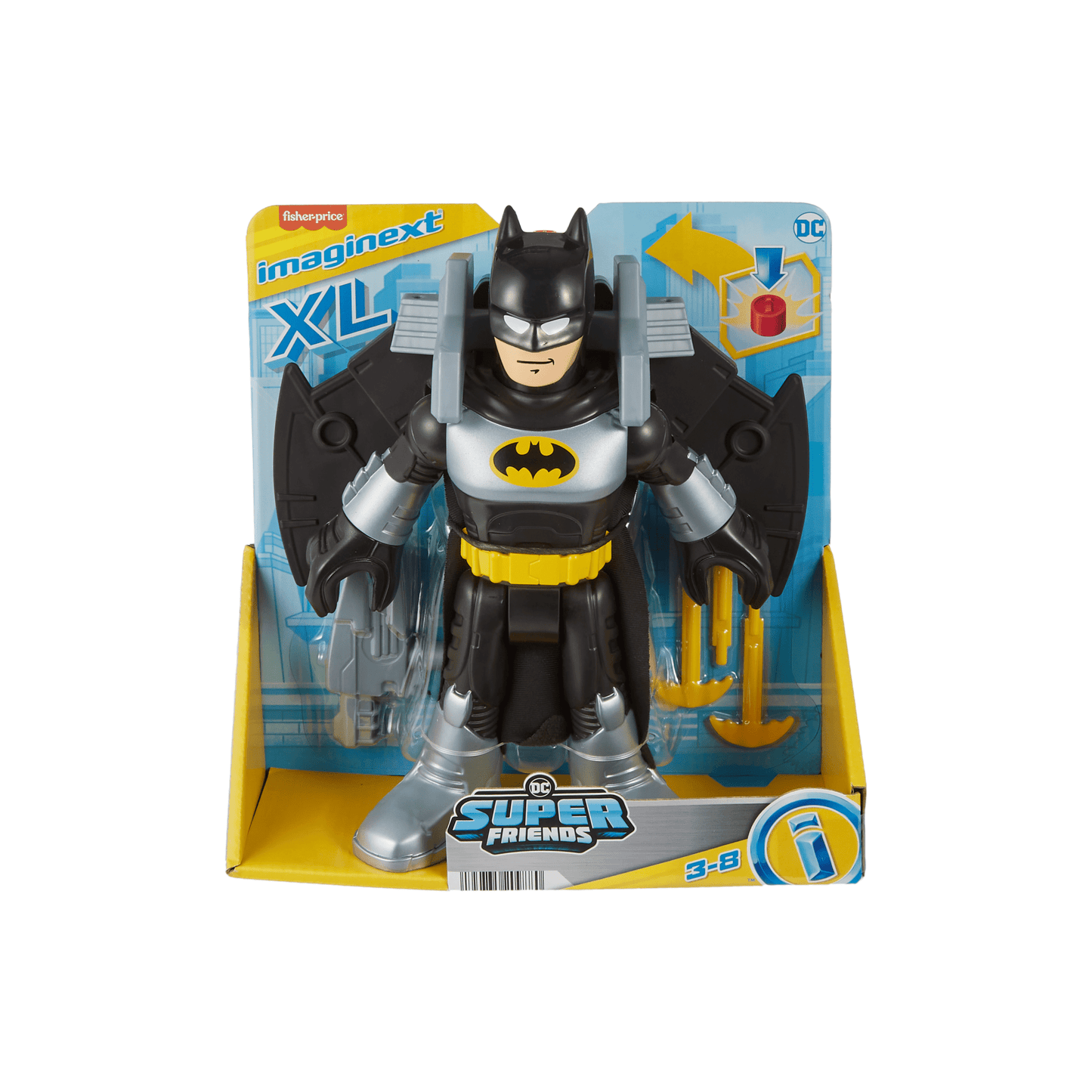 Imaginext-Batman Batglider Dc Super Friends-Figurine Xl