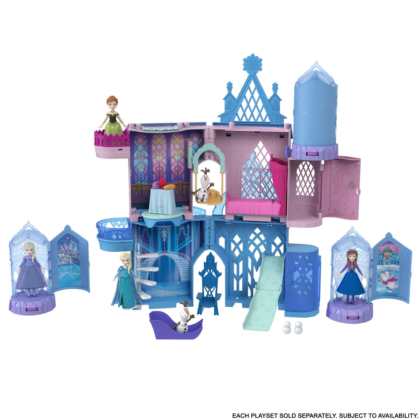 Disney Frozen Ice Castle Spin Surprise Playsets With Small Doll Spinning Reveal