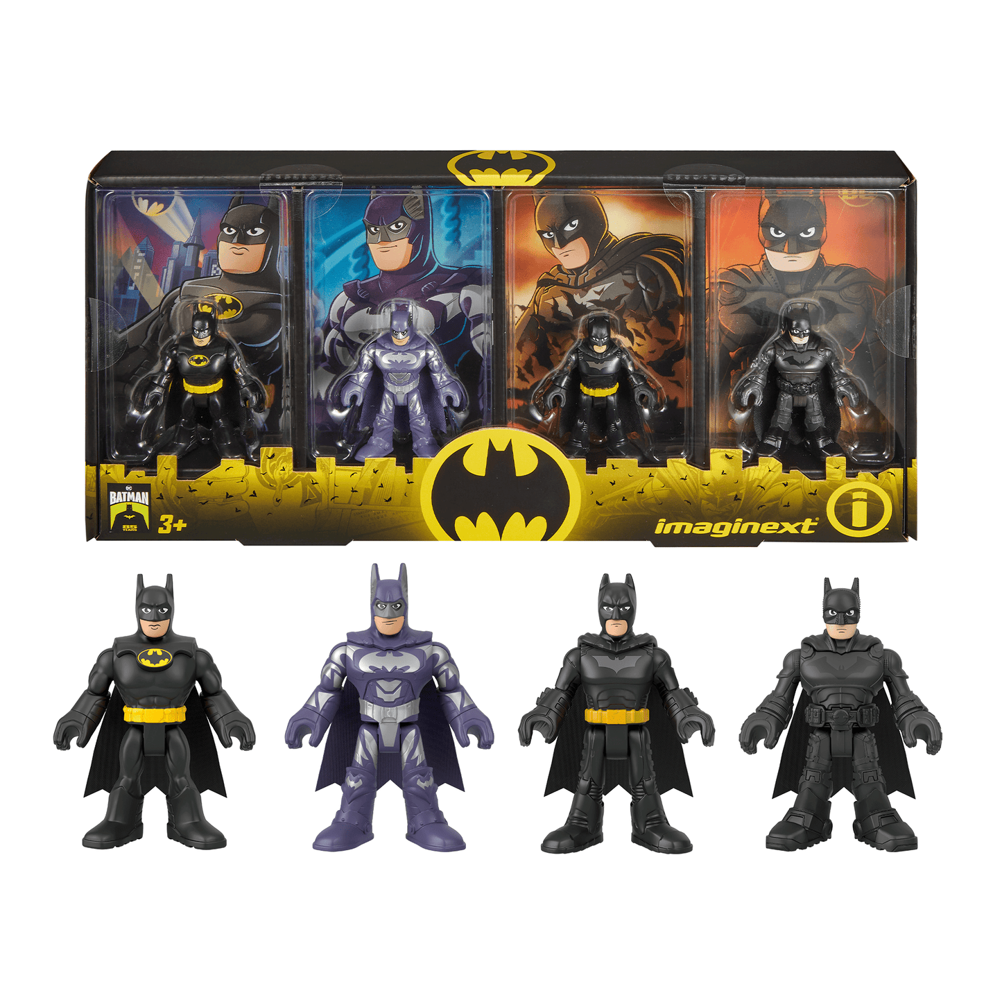 Imaginext-Dc Super Friends 85Èmeanniversaire Batman-4Figurines