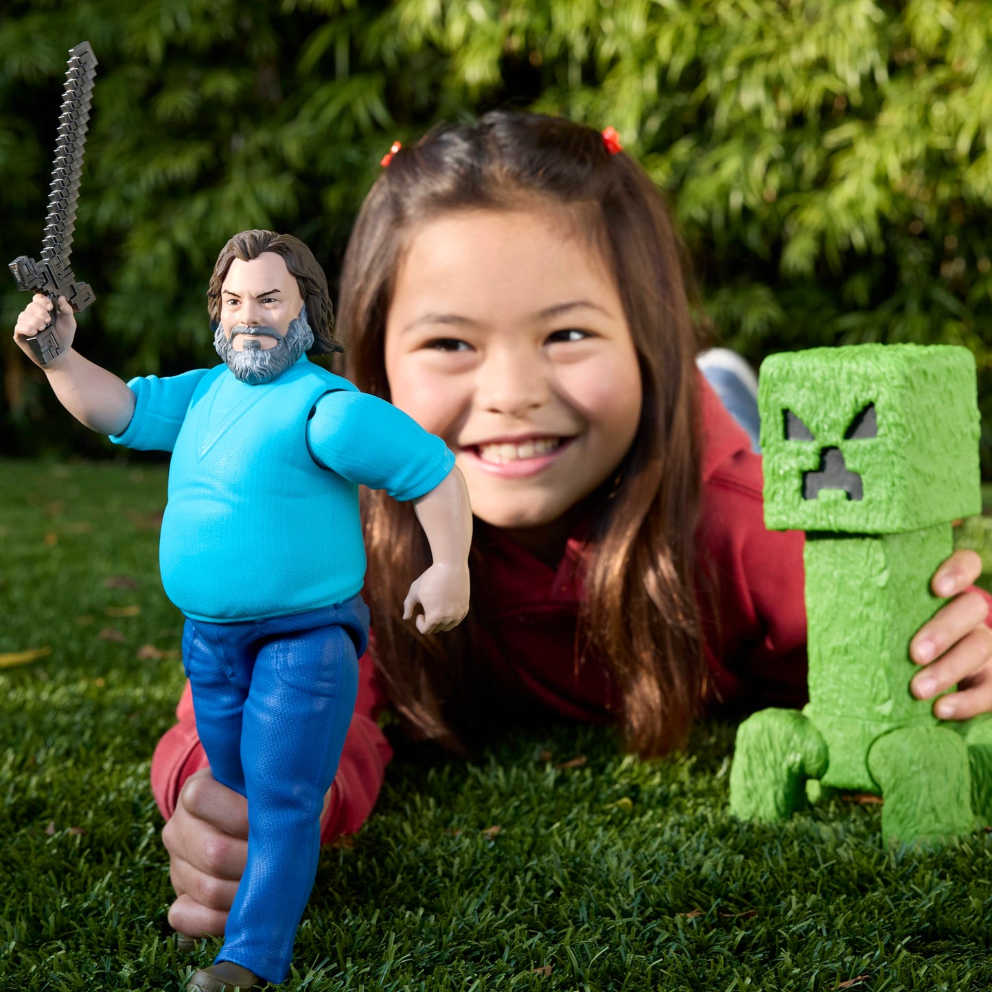 Minecraft-Figurine Articulée Steve-Taille de 30 Cm et Inspirée du Film