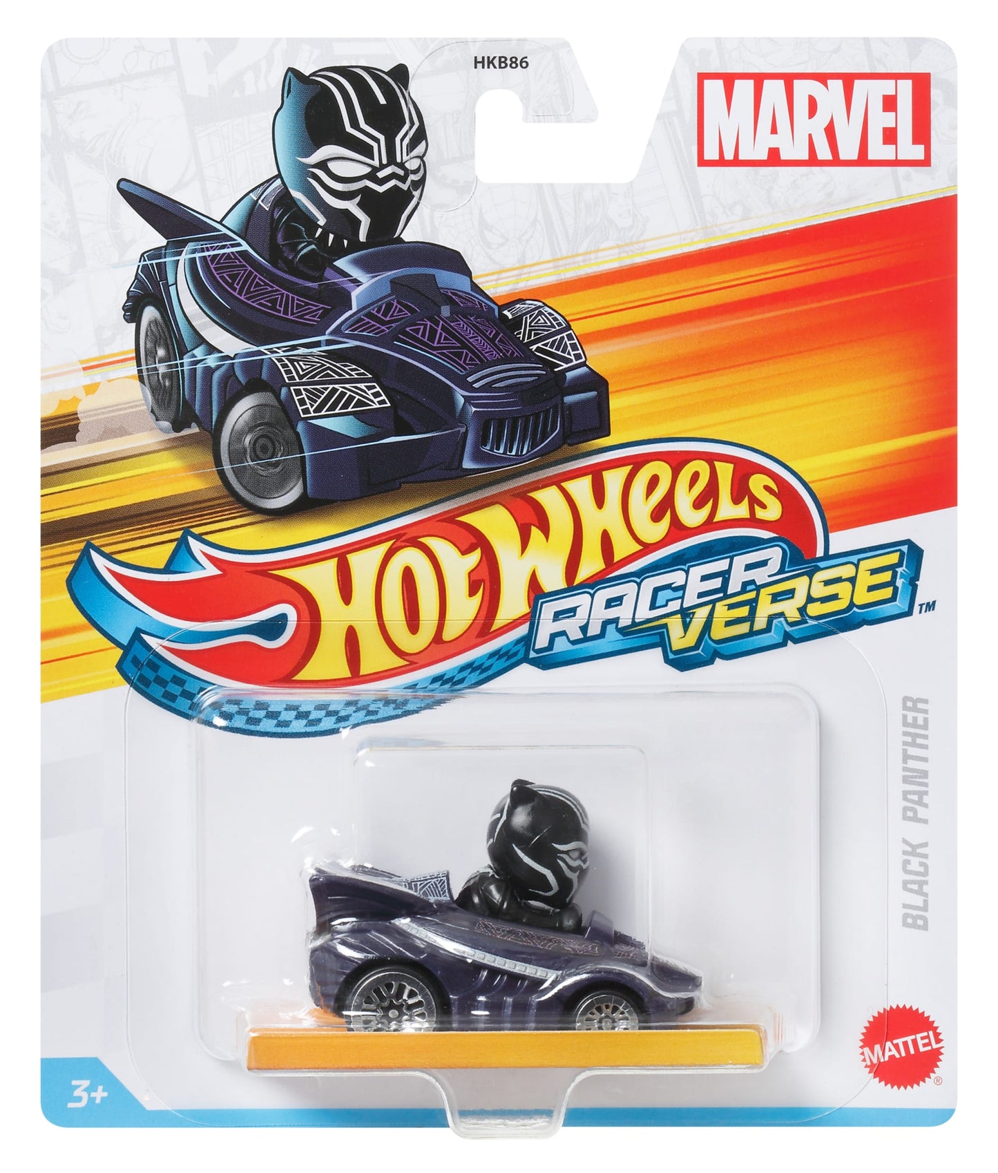 Hot Wheels RacerVerse Vehículo de Juguete Black Panther en Jet