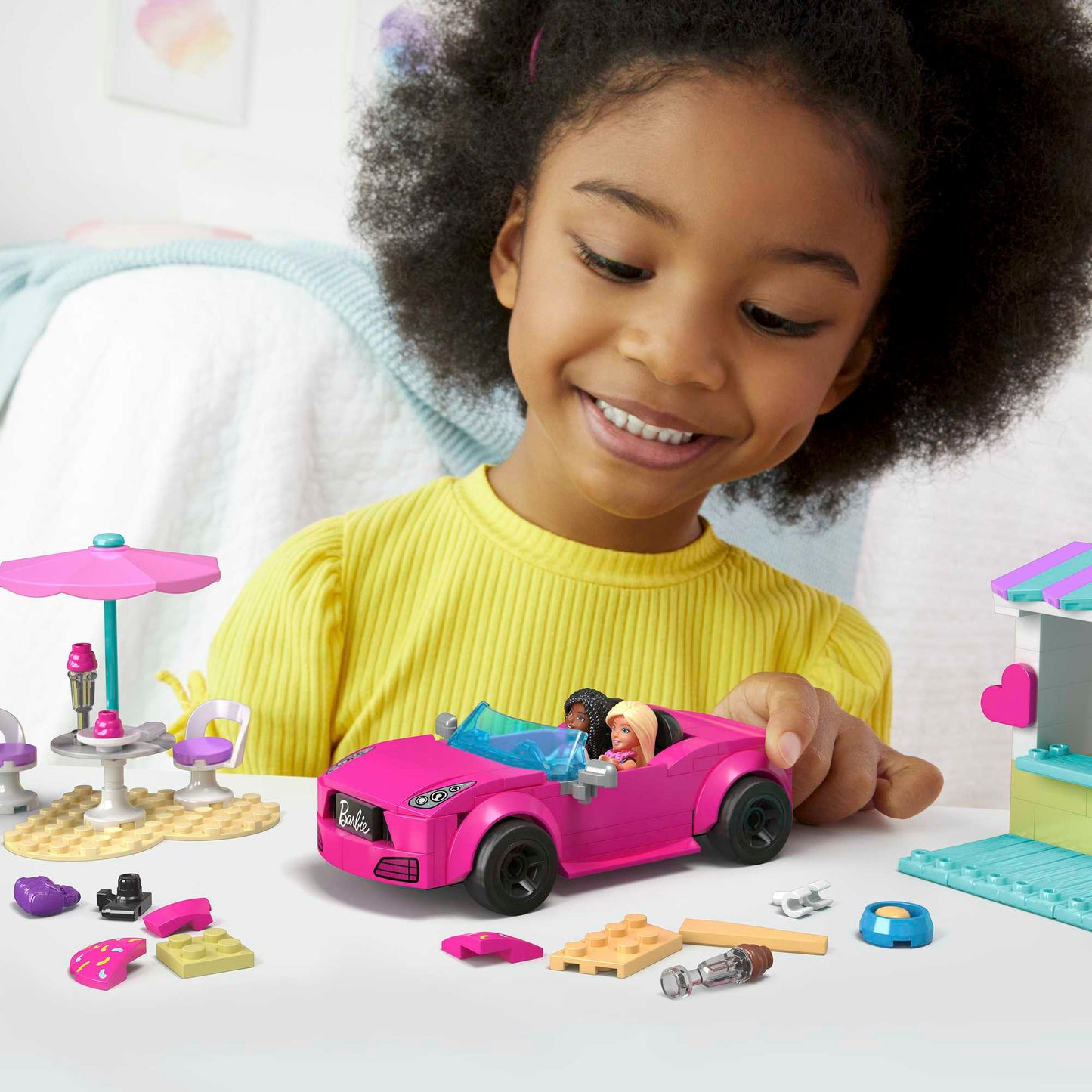 Mega-Barbie-Décapotable et Stand de Glaces-Coffret 225 Pièces