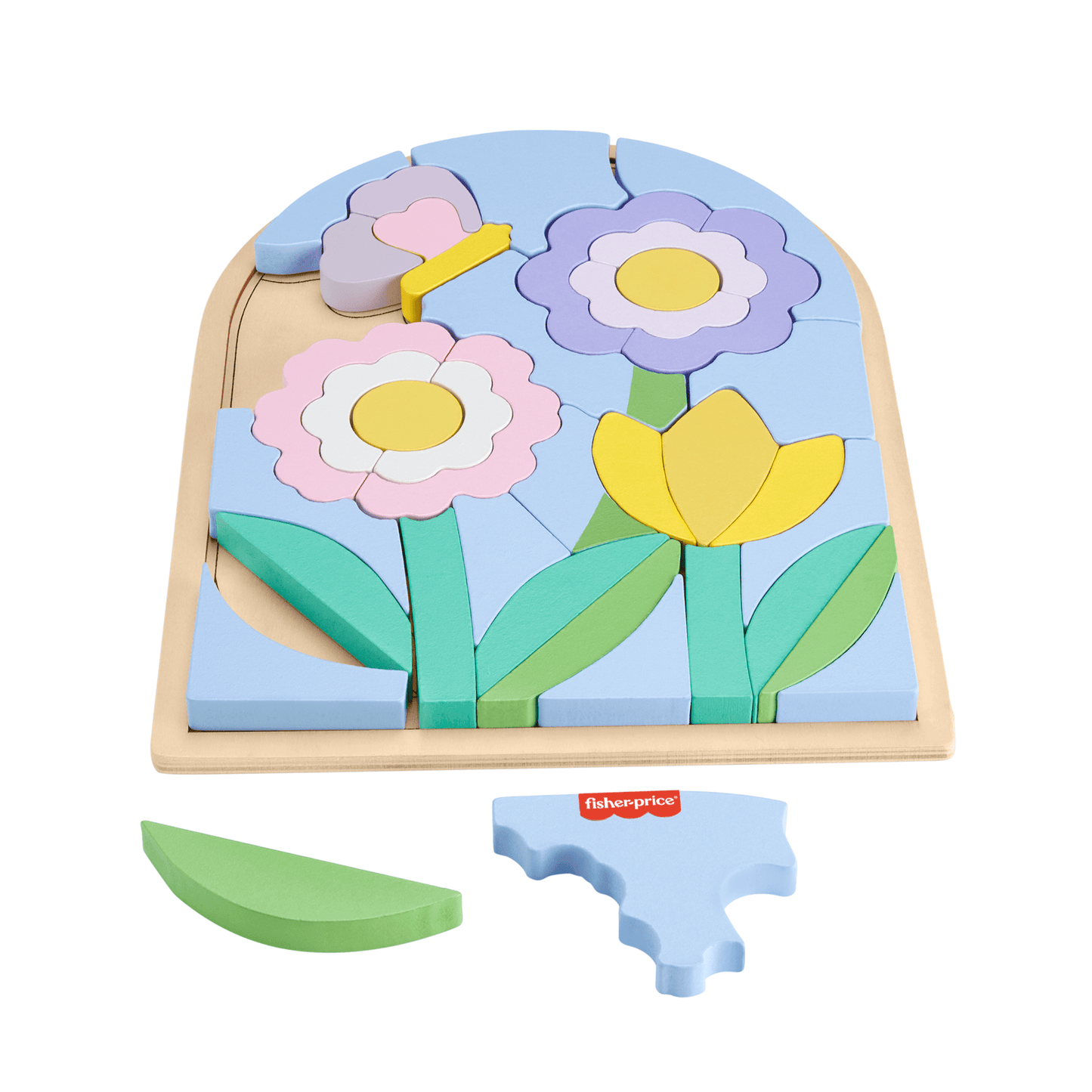 Casse-Tête de Fleurs en Bois Fisher-Price®, Pour enfants d'Âge Préscolaire, 37Éléments en Bois