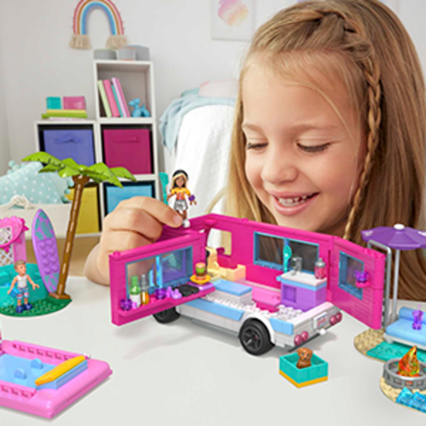 Mega Barbie-Aventure en Camping-Car de Rêve-Coffret de Construction