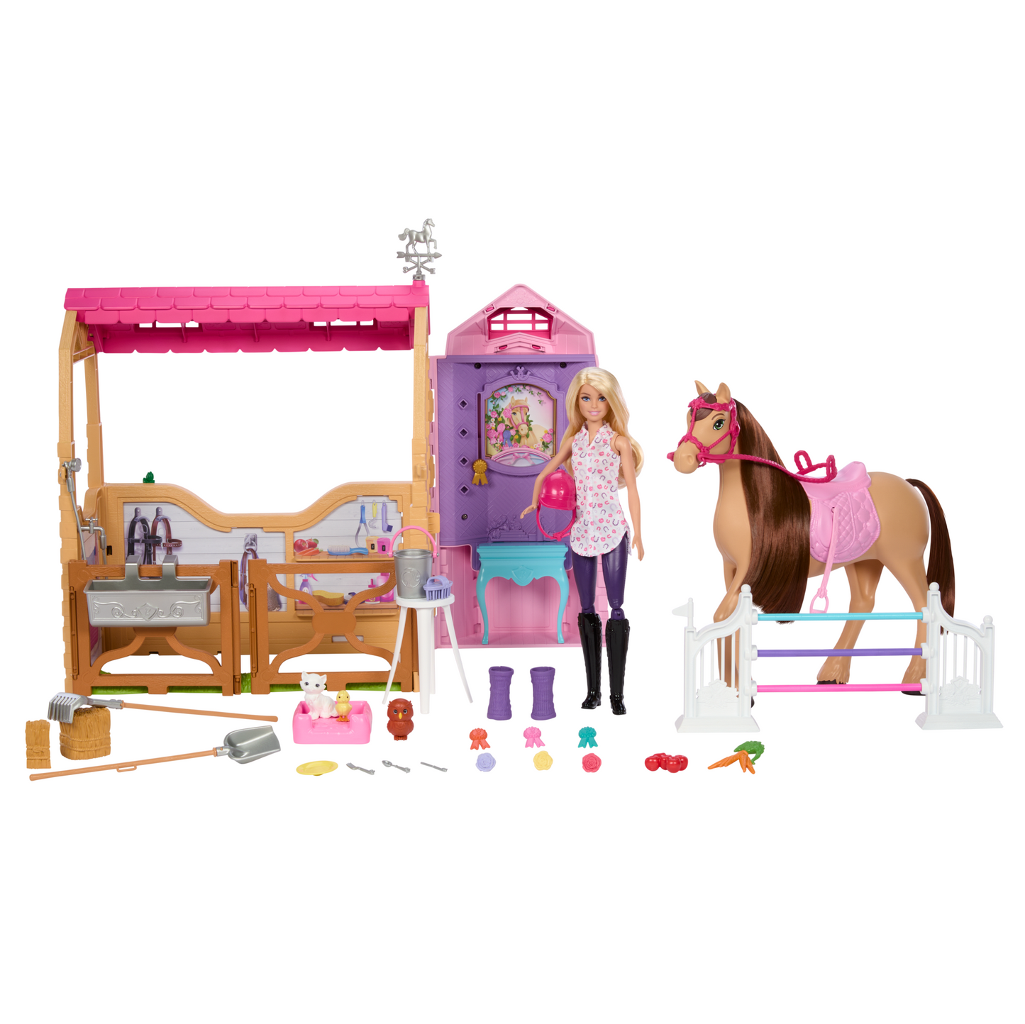 Barbie Detective La Gran Carrera de Caballos Set de Juego Establo de los Sueños
