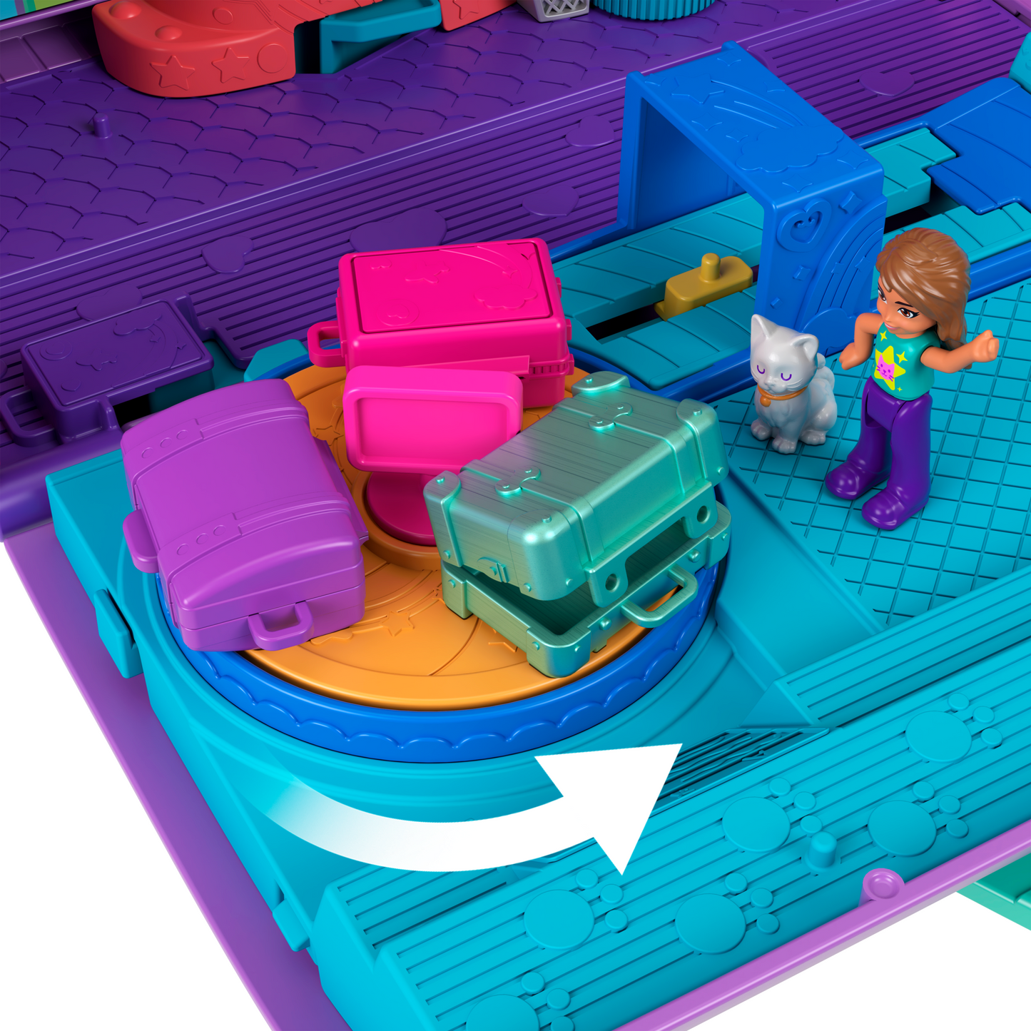 Polly Pocket-Avion Chaton Transformable-Coffret Avec 2Mini-Figurines