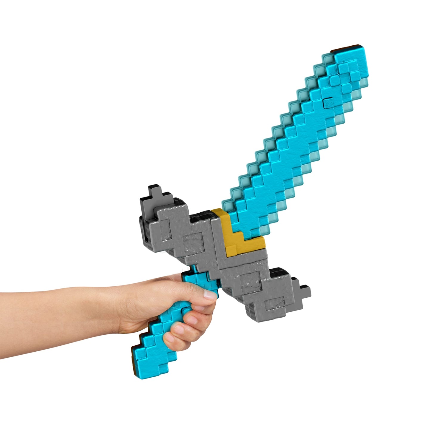 Minecraft – Film – Accessoire – Épée et Pioche Appuyez et Transformez
