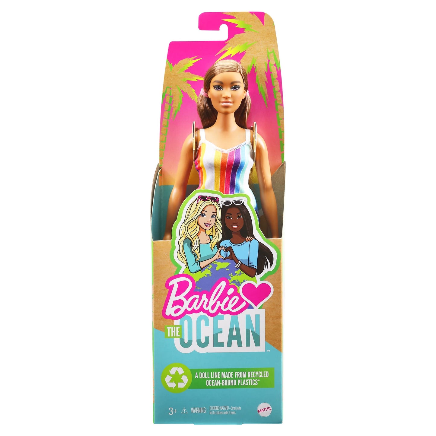 Barbie®-Poupée Barbie® Aime L’Océan Fabriquée en Plastique Recyclé