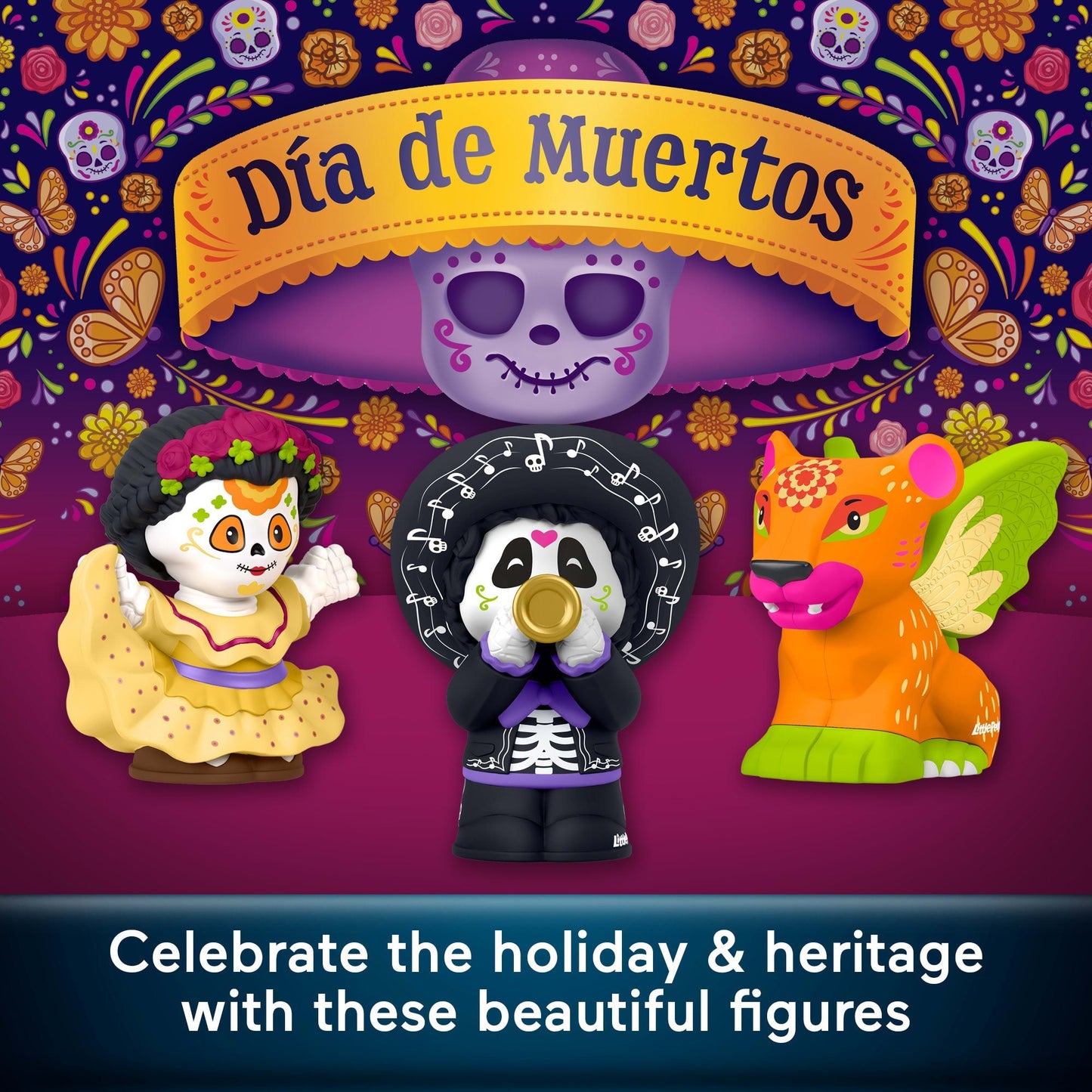 Little People Collector Día De Muertos Special Edition Set For Adults & Fans, 3 Figures