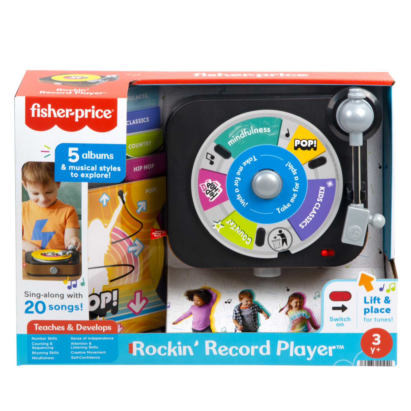 Fisher-Price Mon Premier Tourne-Disque, Musical, Jeu à Faire Semblant