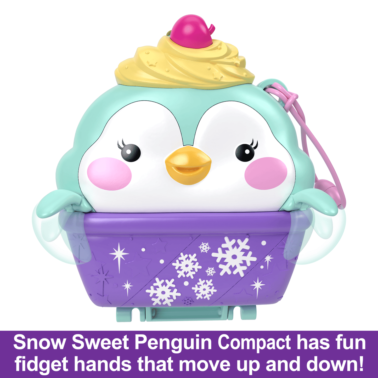 Polly Pocket Dolls And Playset, Travel Toys, Snow Sweet Penguin Compact