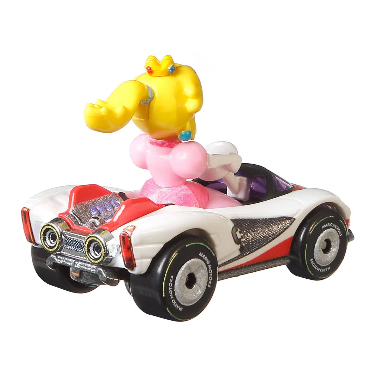 Hot Wheels Mario Kart Veículo de Brinquedo Princesa Peach