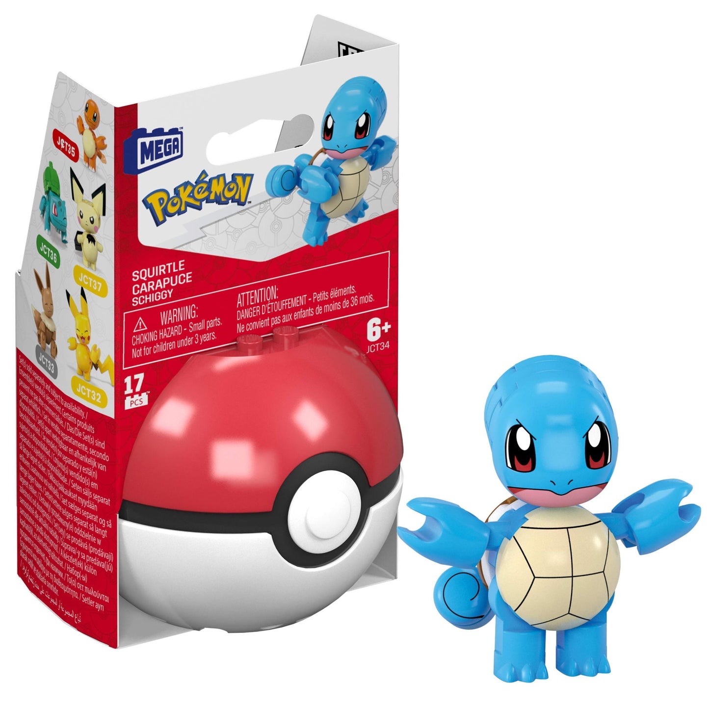 MEGA Pokémon Juguete de Construcción Pokébola Coleccionable Squirtle