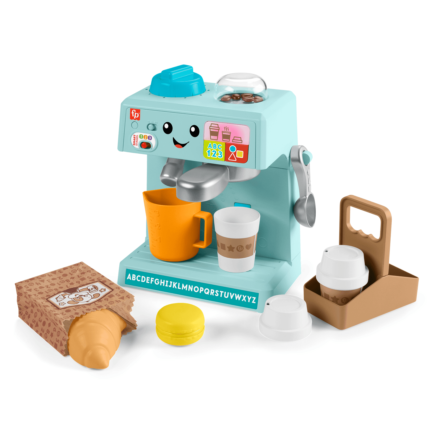 Fisher-Price Aprender e Brincar Brinquedo para Bebês Minha Primeira Máquina de Café