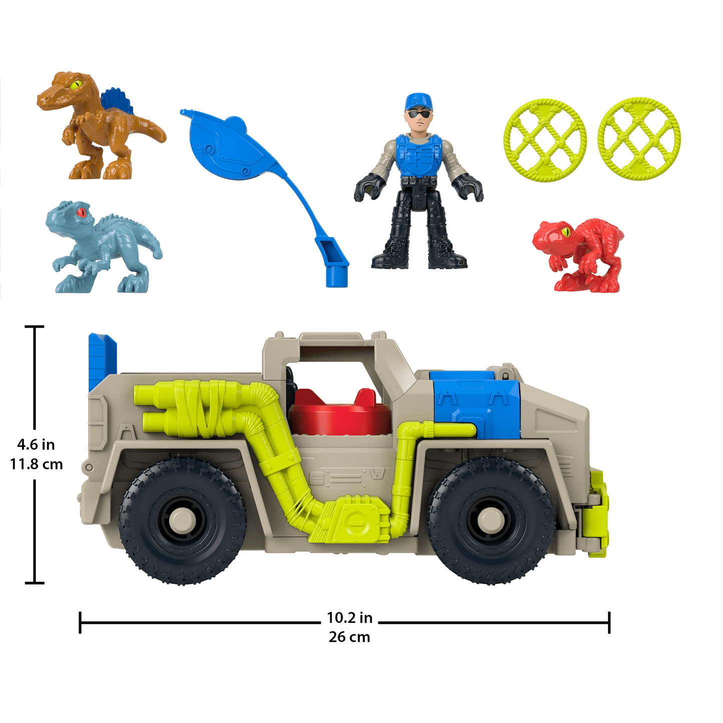 Imaginext Jurassic World Veículo de Brinquedo Rastreadora de Dinossauros