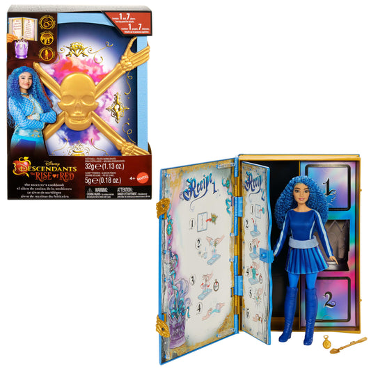 Disney Descendants: The Rise Of Red  The Sorcerer's Cookbook With Doll, Fizz, Slime & Doll Reveal Surprises