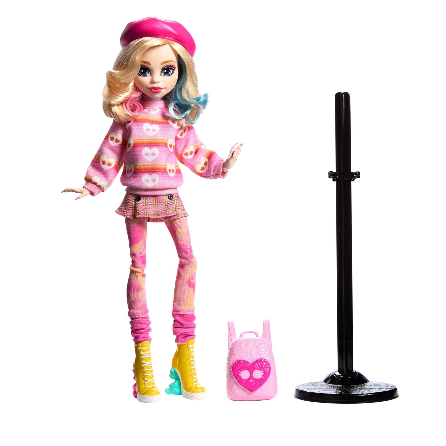 Monster High-enid Sinclair-Poupée en Tenue Rose Avec Accessoires