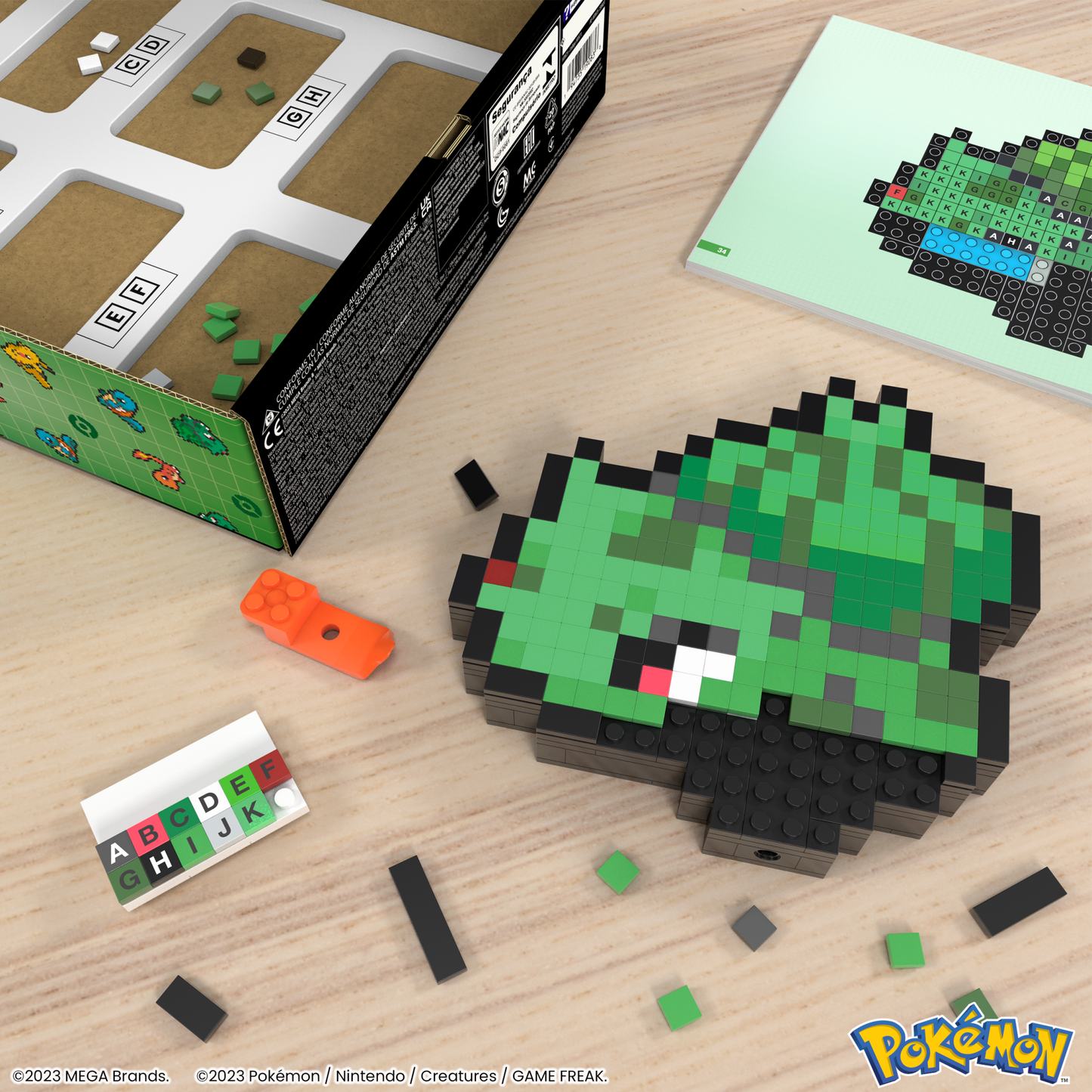 Mega  Pokémon  Coffret de Construction  Bulbizarre (374 Pces), Rétro