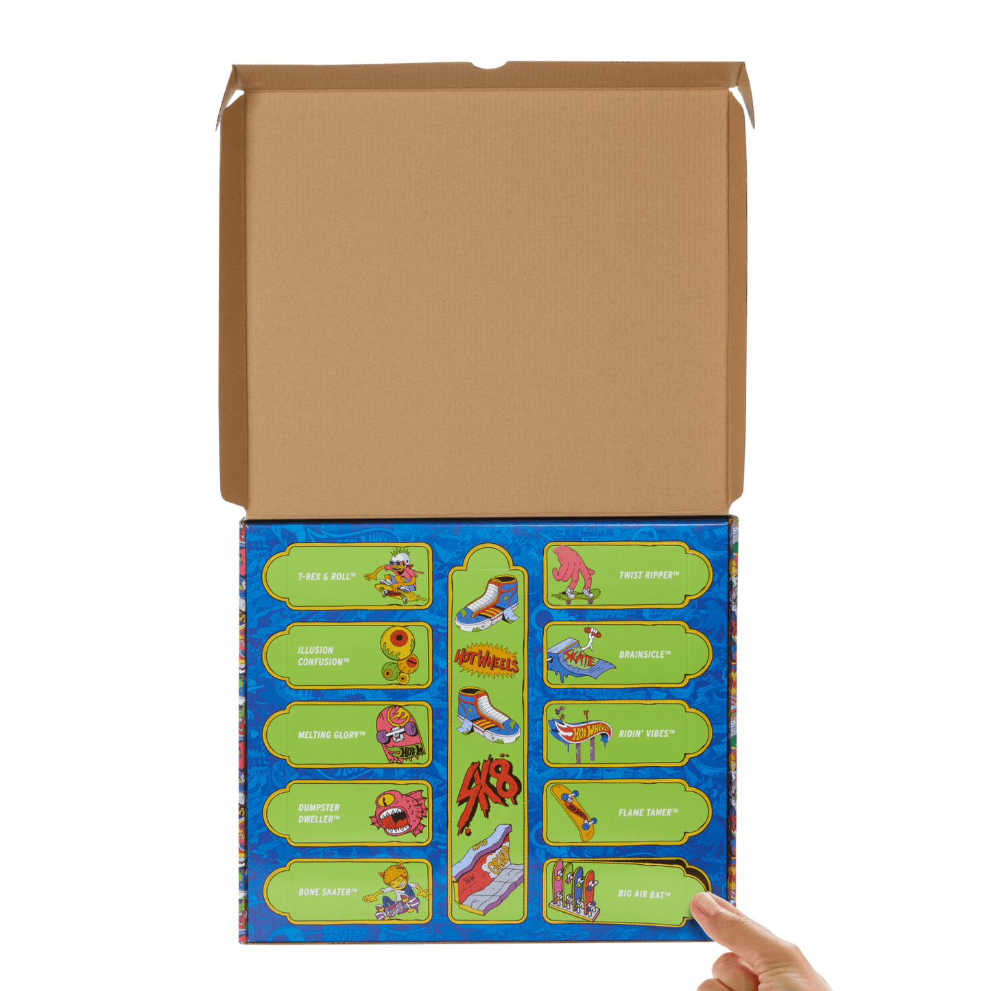 Hot Wheels Skate-Assortiment de 10Fingerboards Avec Chaussures