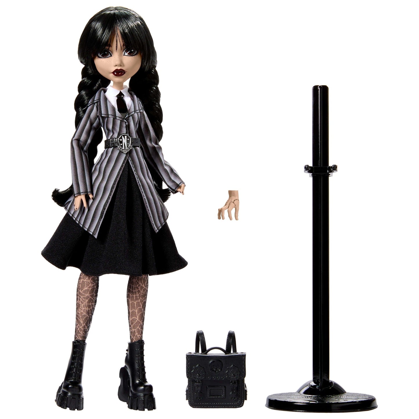 Monster High-Mercredi Addams en Uniforme-Poupée Avec La Chose
