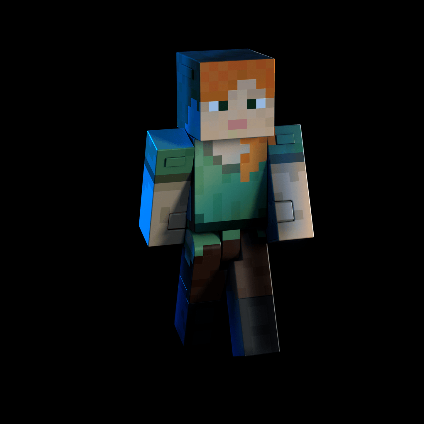 Minecraft  Niveau Diamant  Figurine Articulée  Alex, 13,87Cm