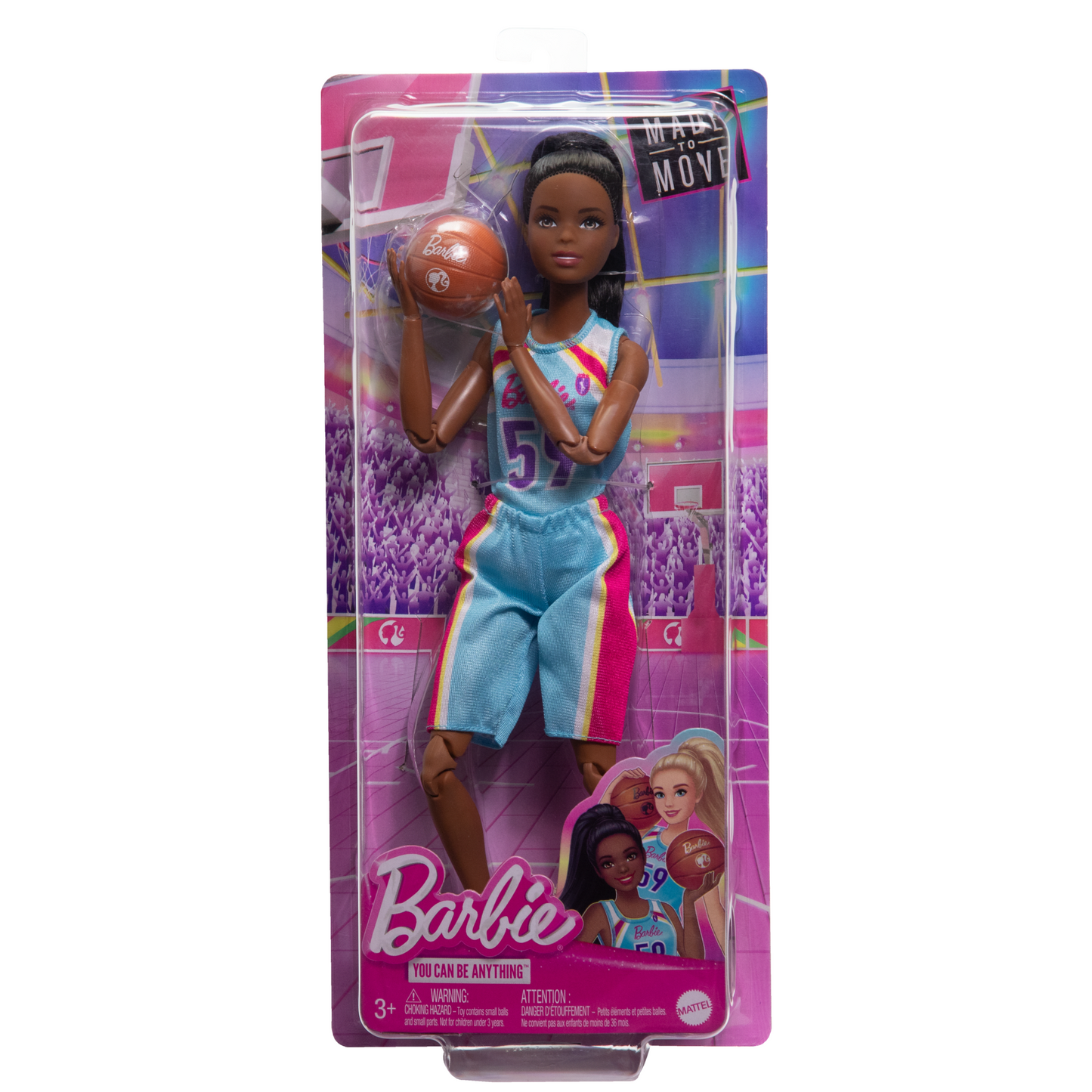 Barbie®-Joueuse de Basket-Poupée Articulée Avec Tenue et Accessoires