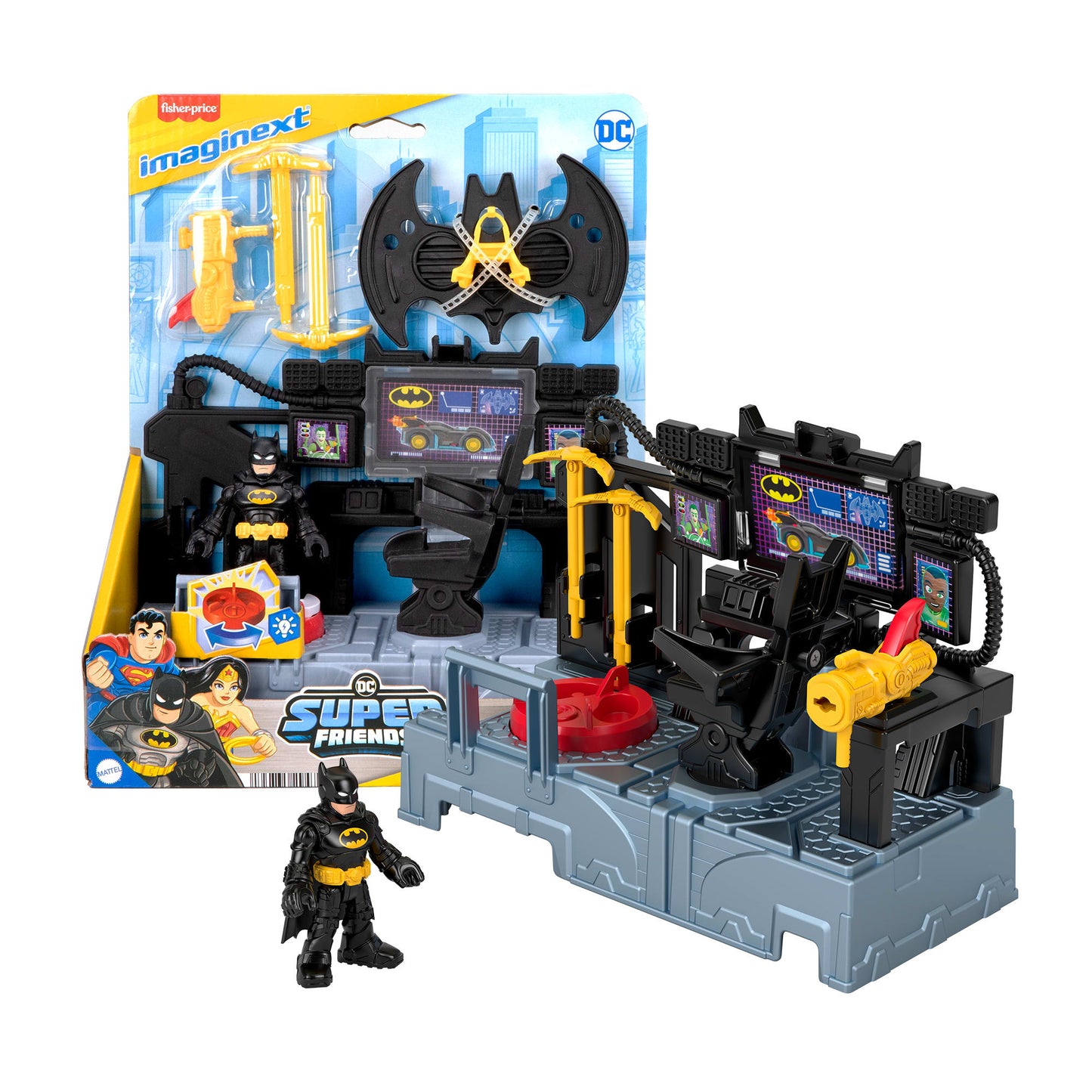 Imaginext  Dc Super Friends  Centre de Commandement Batman, Fig.