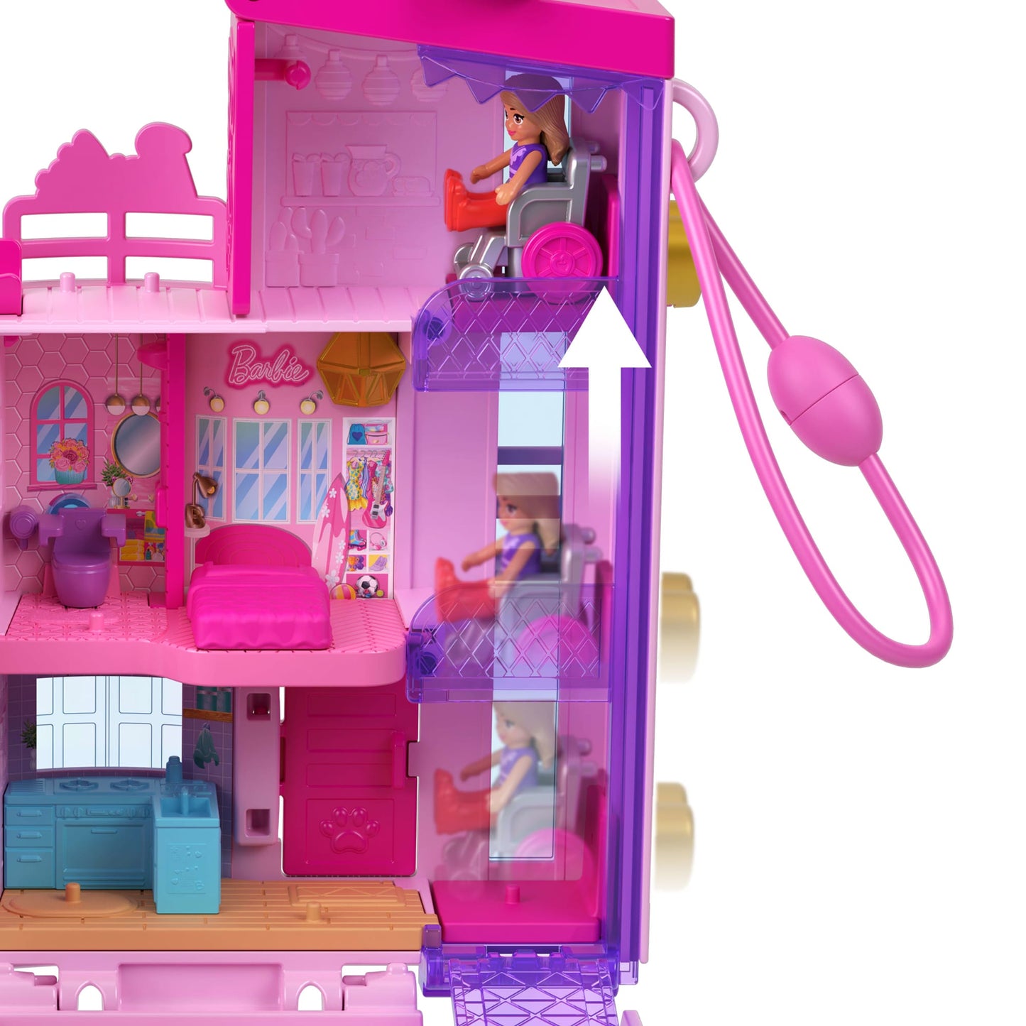 Polly Pocket-Maison de Rêve Barbie-Coffret Avec 3Mini-Figurines