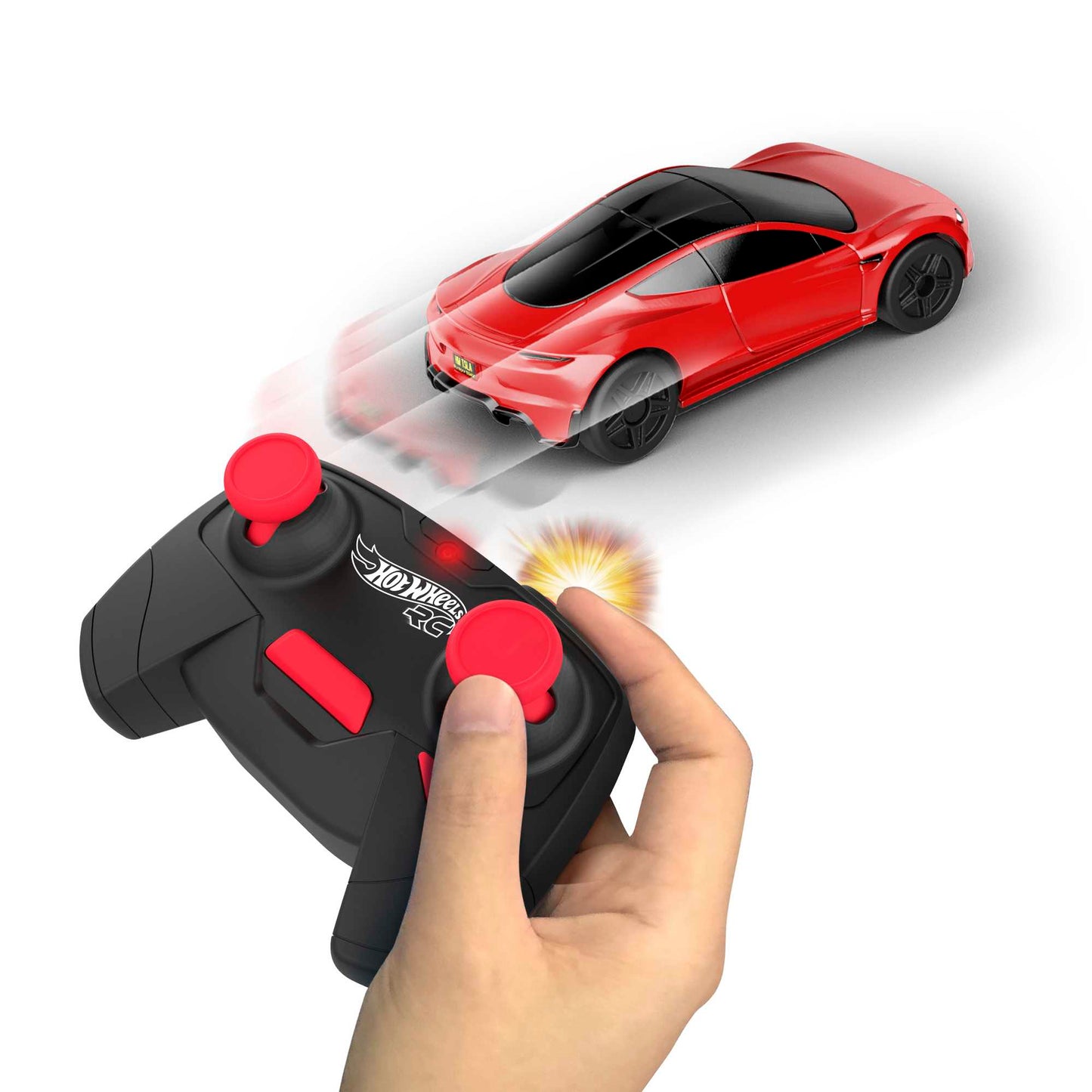 Hot Wheels Rc Tesla Roadster, Échelle 1:64, Véhicule Téléguidé