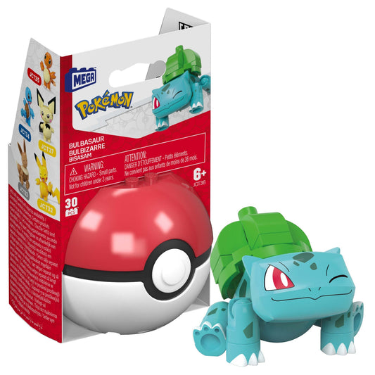 MEGA Pokémon Jogo de Construção Pokébola Colecionável Bulbasaur