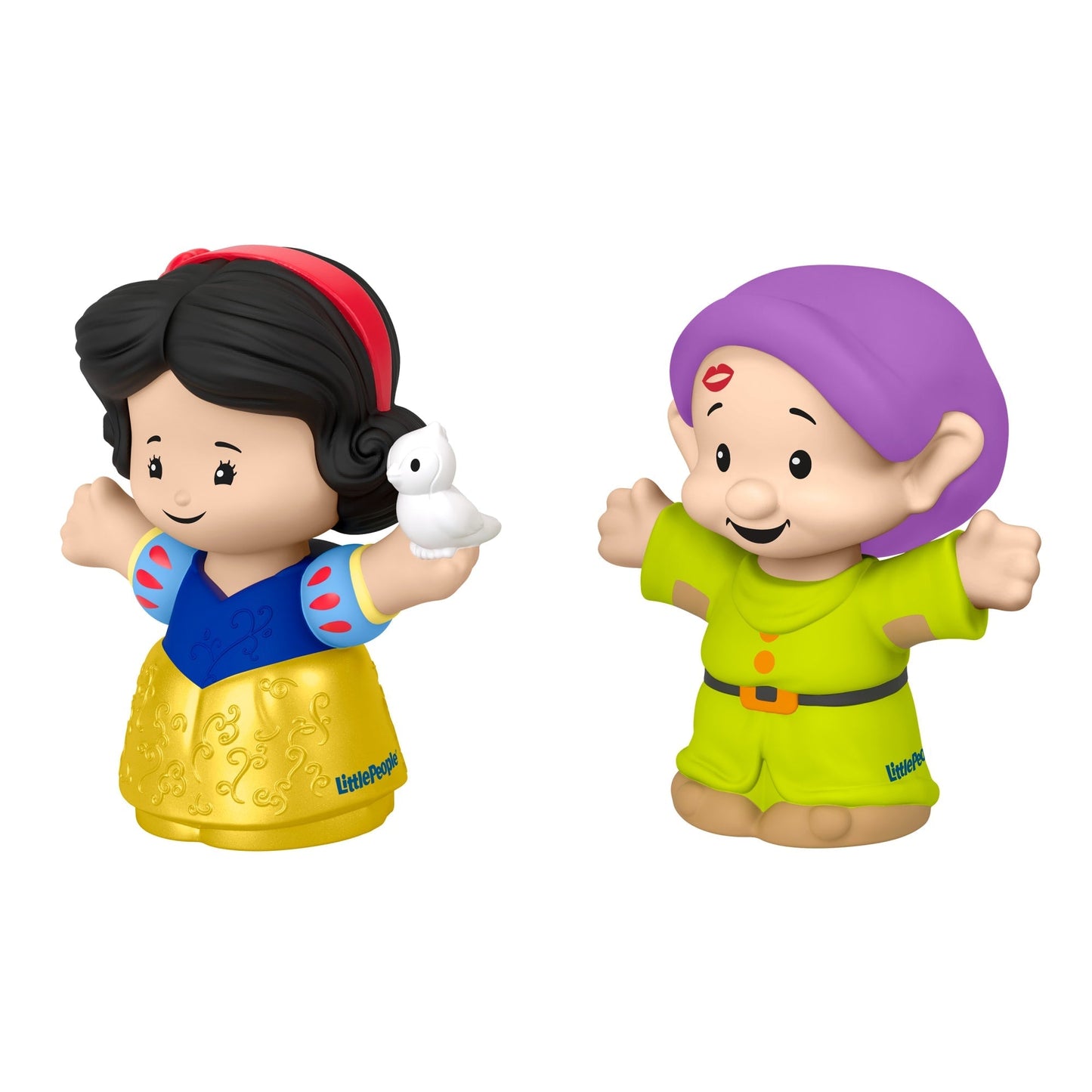Little People Disney Princesa Juguete para Bebés Figuras de Blanca Nieves y Tontín