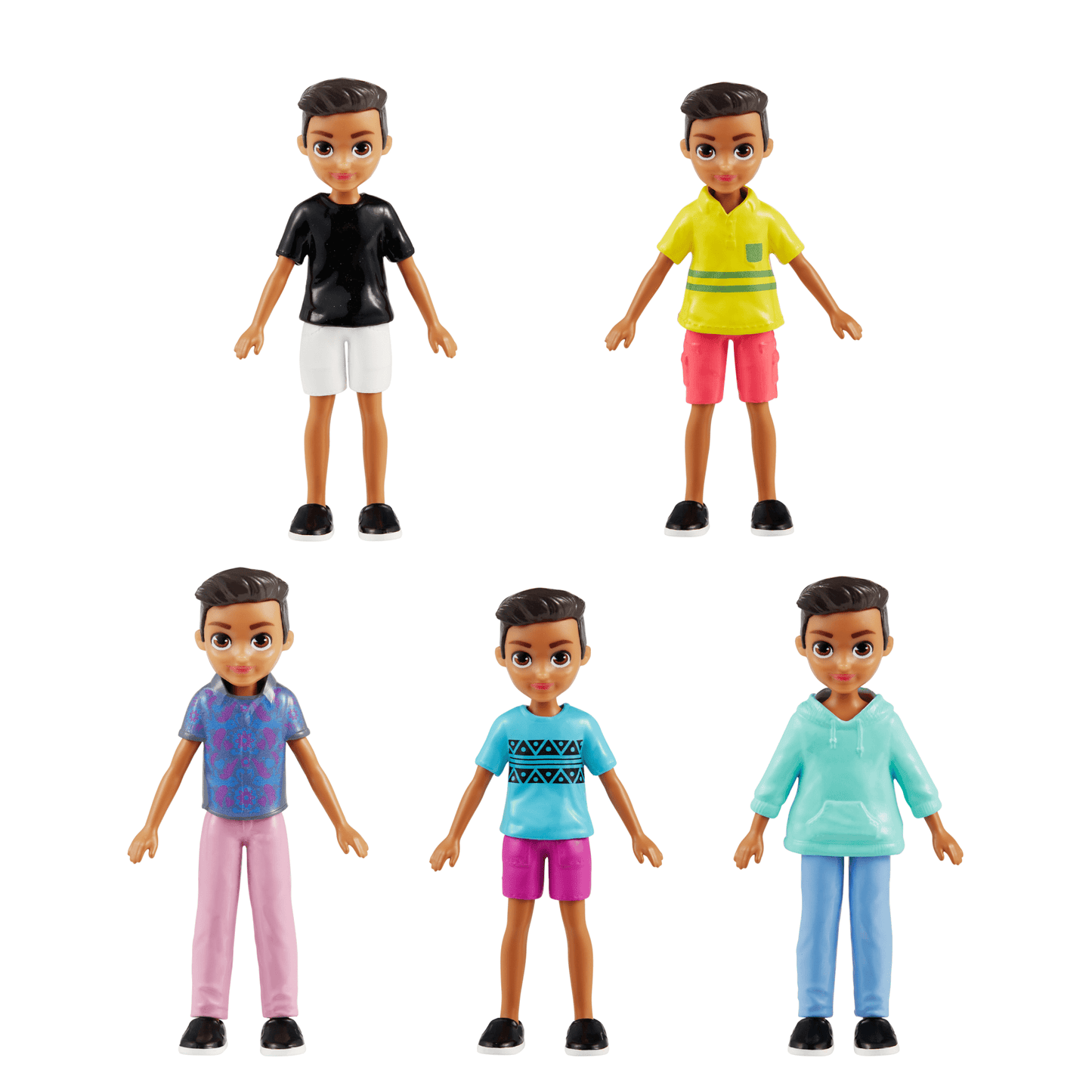Polly Pocket Fashion Pack Rio With 4 Dolls & 49 Total Accessories including CloThes & Travel Bags