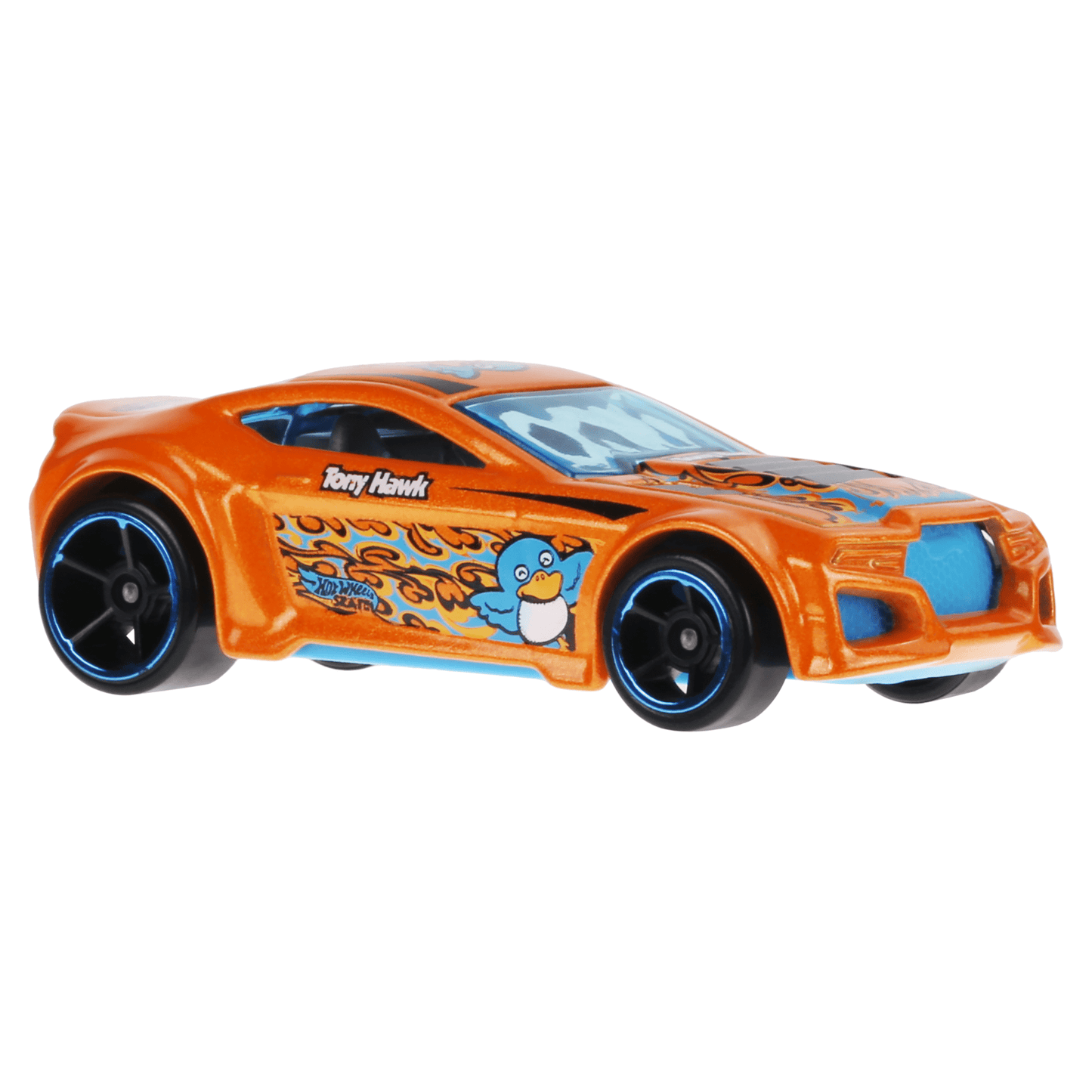 Hot Wheels Skate Vehículo de Juguete Patineta de Colección Pájaro Azul y Naranja con Diecast