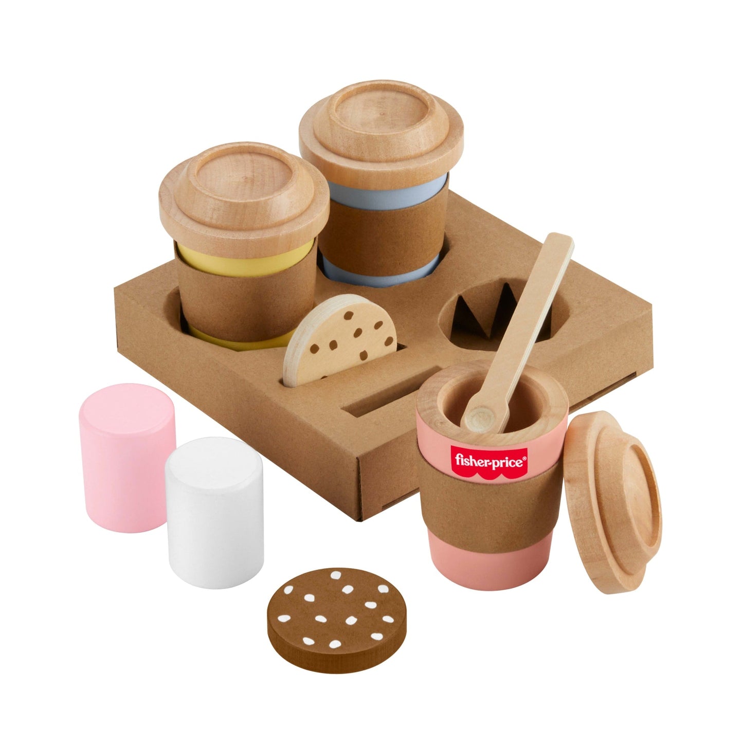 Fisher-Price Juguete para Bebés Set Mi Primer Capuchino de Madera