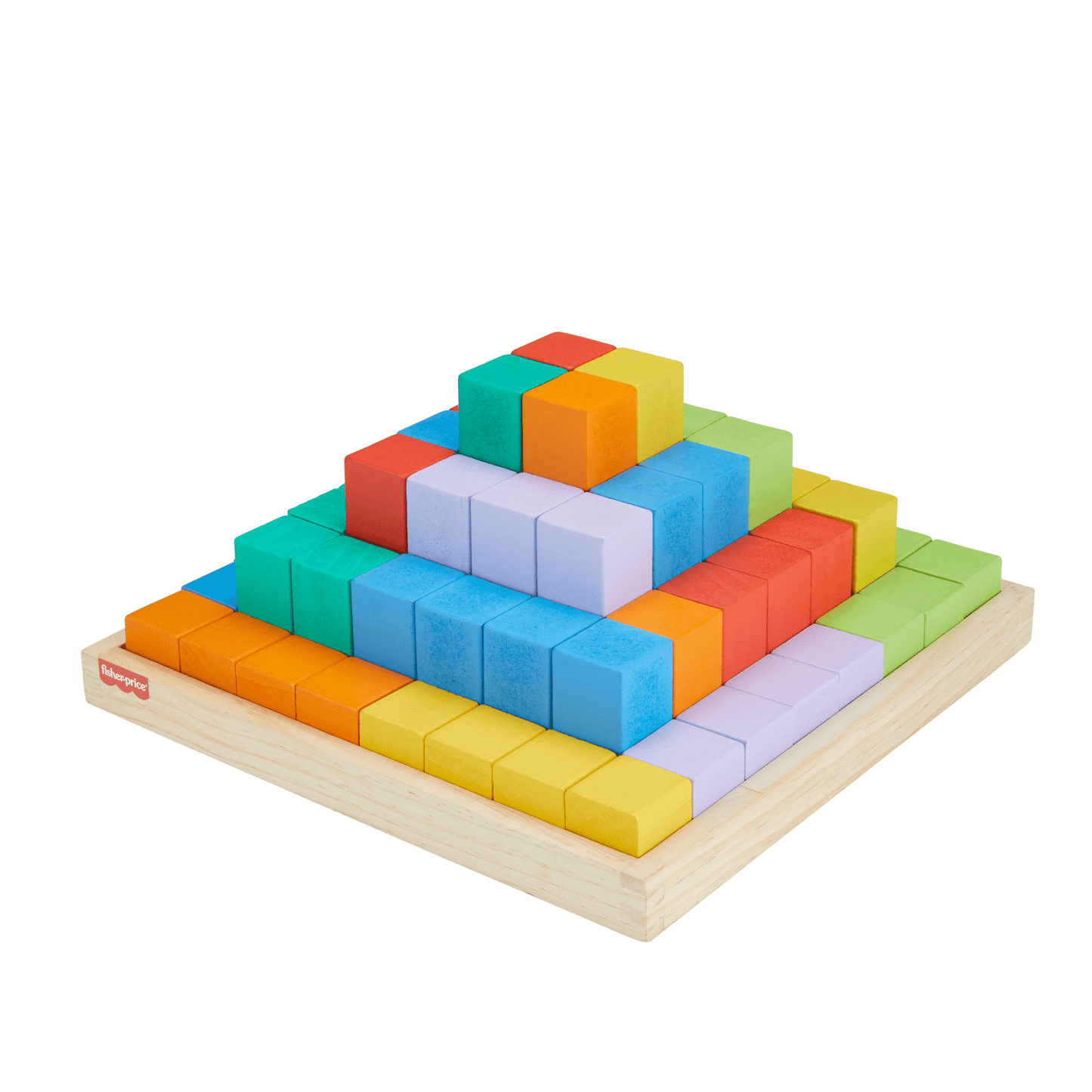 Fisher-Price Juguete para Bebés Pirámide de Bloques de Madera