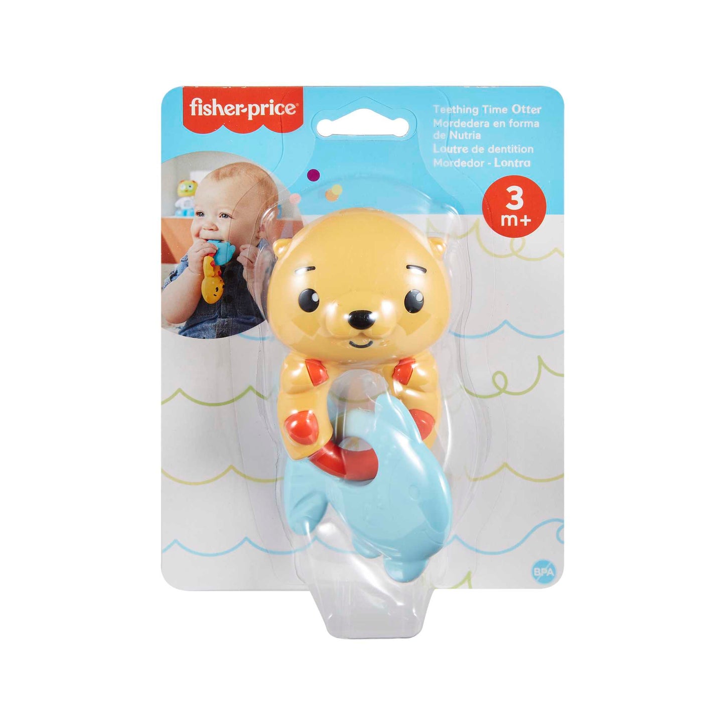 Fisher-Price Baby Chocalho para Bebês Sensimals Leopardo