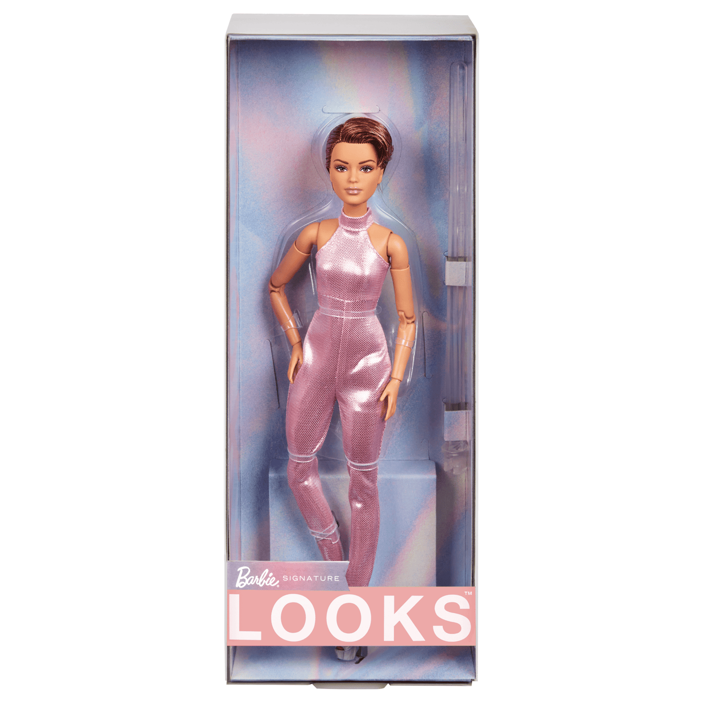 Barbie-Looks-Poupée de Collection N22, Coupe Garçonne et Combinaison