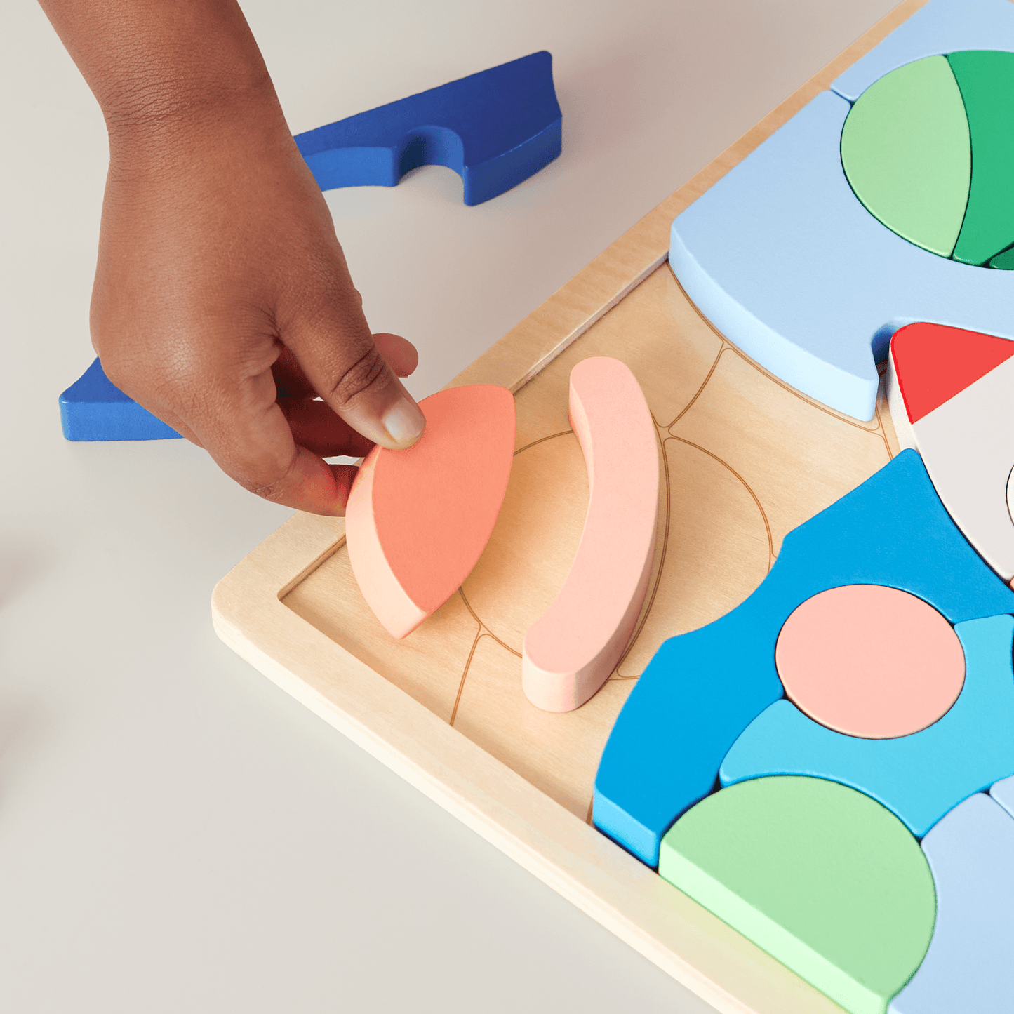 Fisher-Price Brinquedo para Bebês Quebra-cabeça de Madeira do Espaço