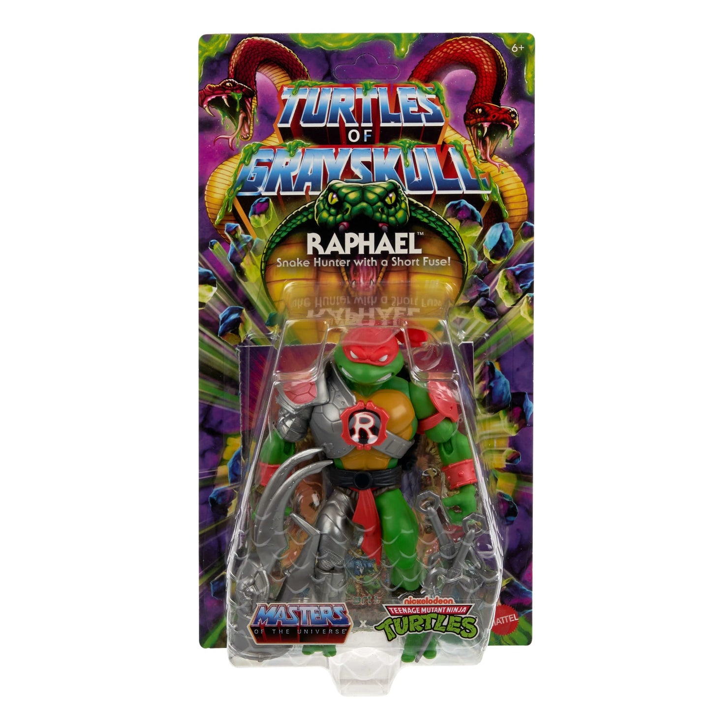 Masters of the Universe Tartarugas of Grayskull Figura de Ação Raphael de 5.5 polegadas