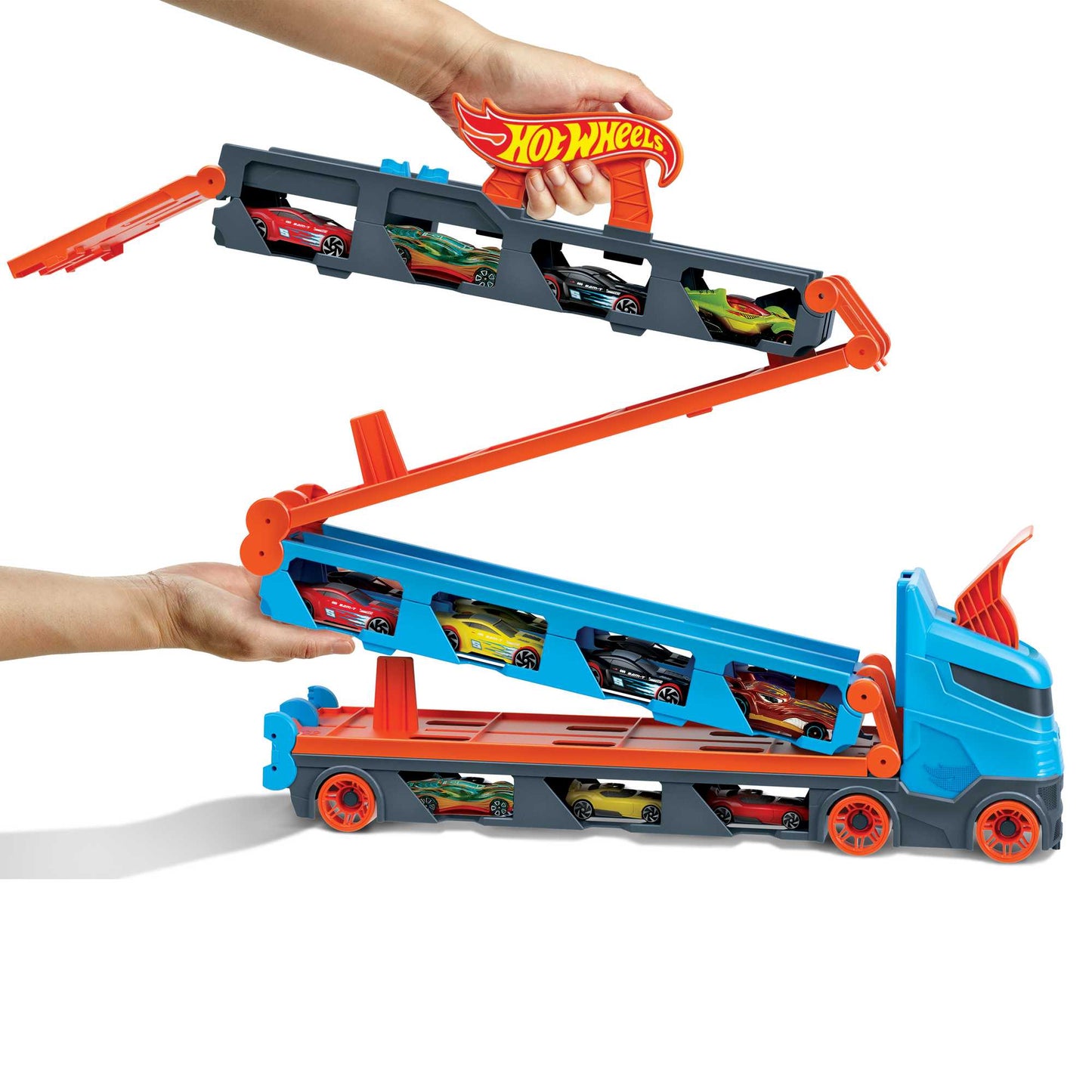 Hot Wheels City Pista de Juguete Remolque Pista de Carreras