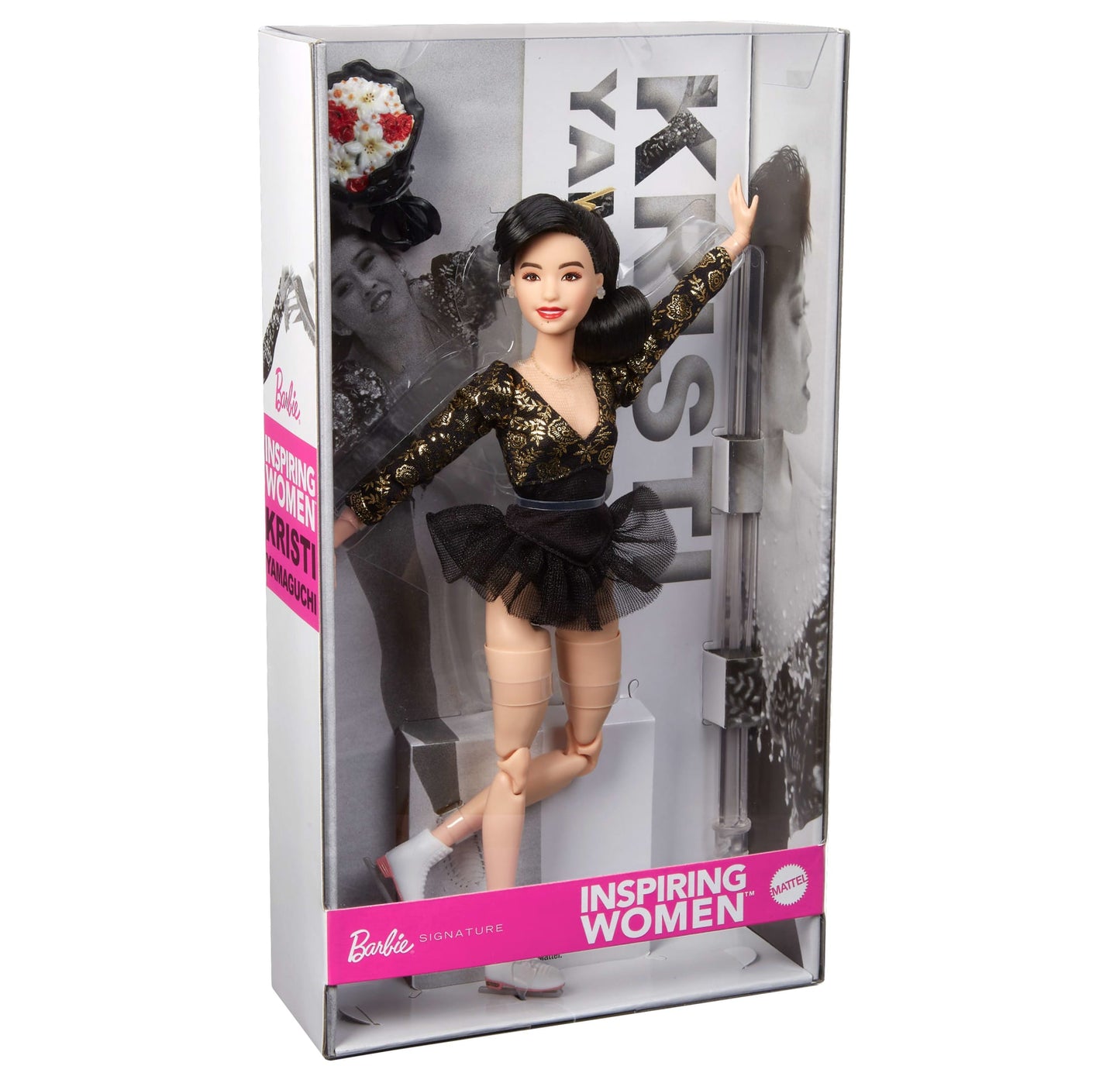 Barbie Inspiring Women Kristi Yamaguchi Collectible Doll in 1992 Winter Olympics Fashion