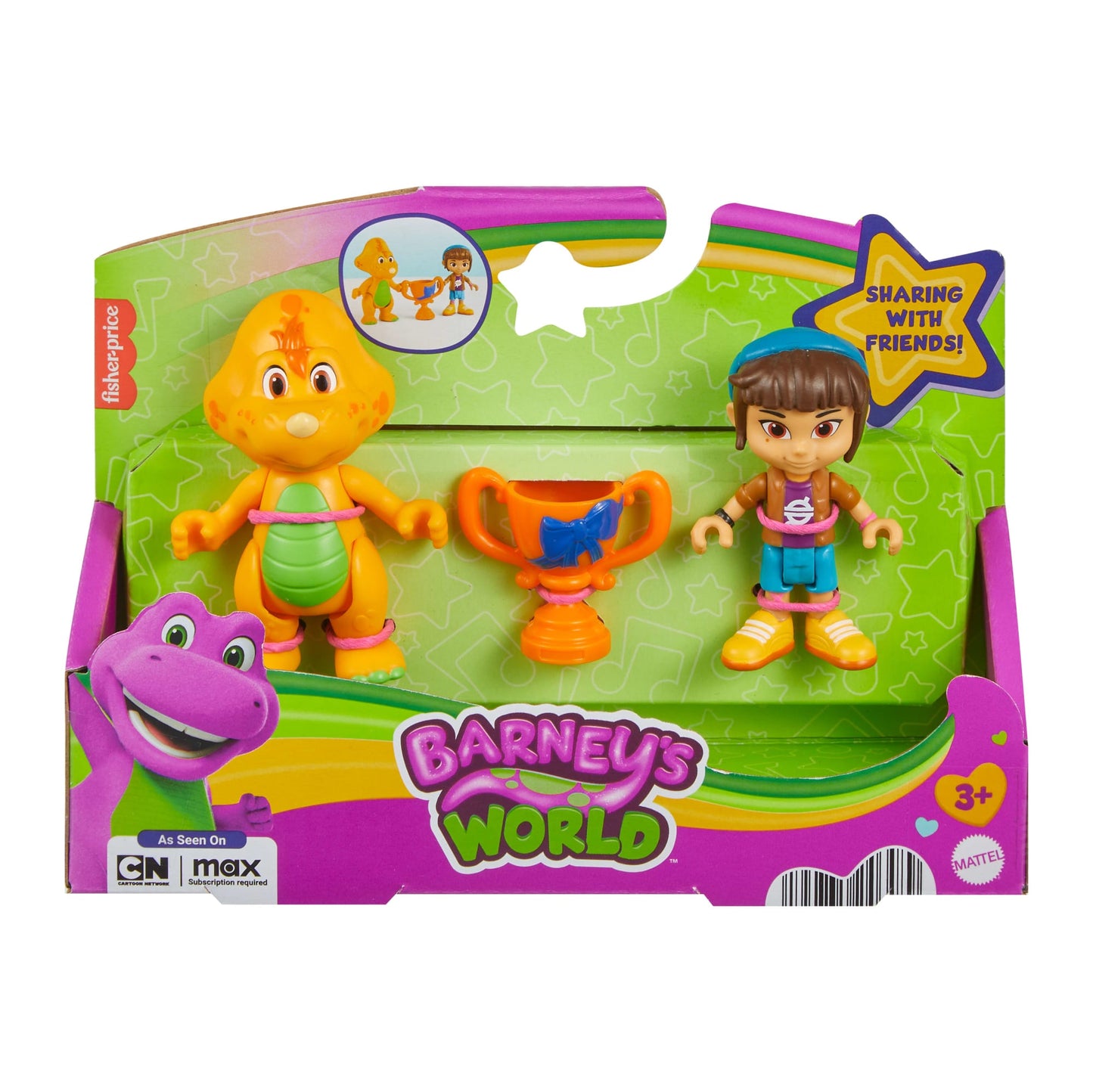 Fisher-Price  Barney'S World  Mel Amie de Barney et Billy Le Dino