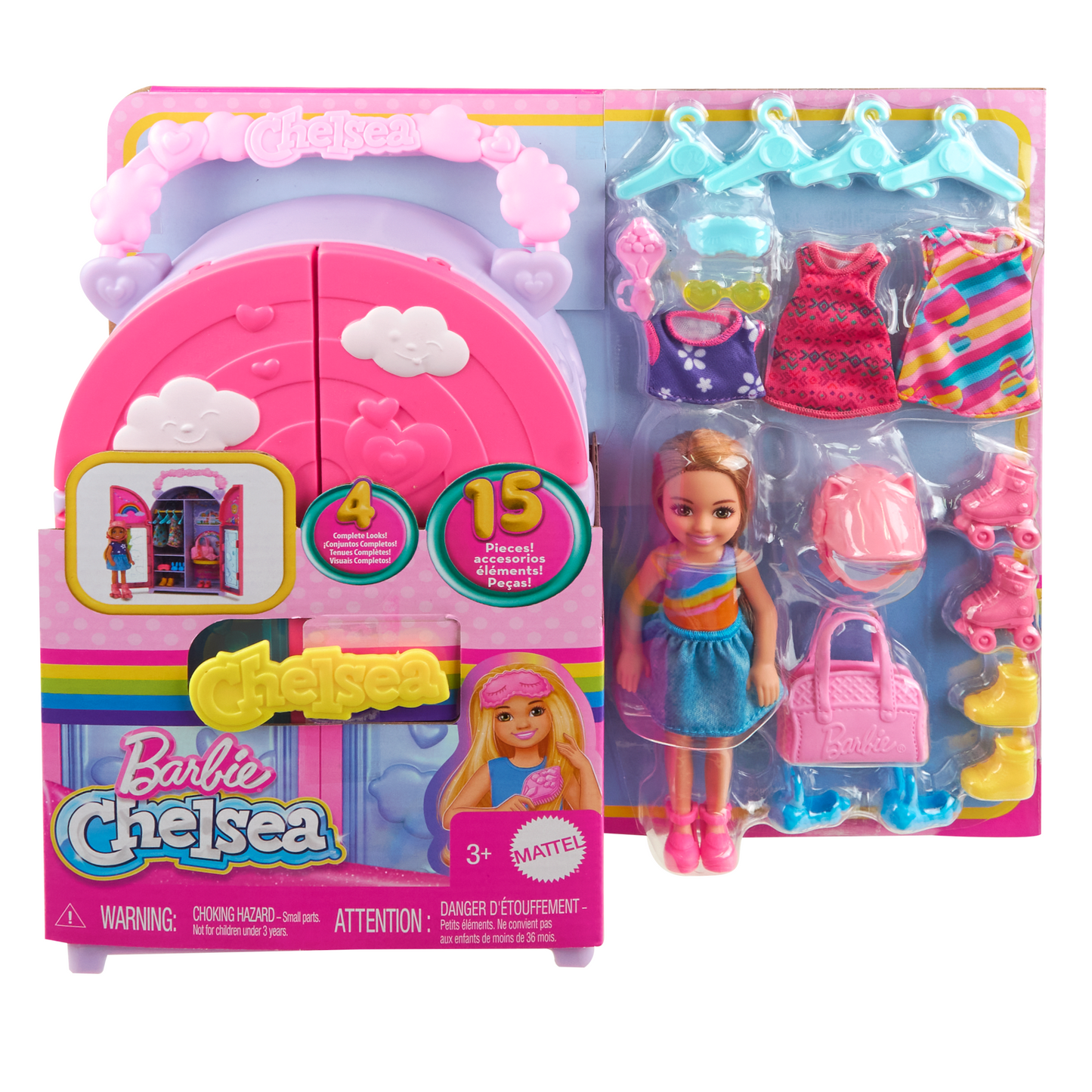 Barbie-Poupée et Dressing Chelsea-Coffret Vêtements et Accessoires