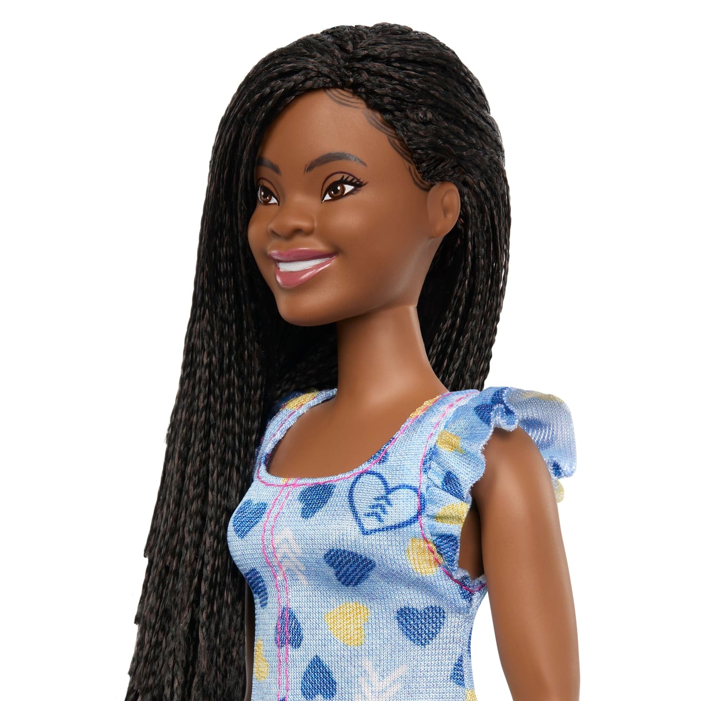 Barbie Fashionistas Doll #229, Barbie Doll With Down Syndrome Wearing Heart-Print Dress