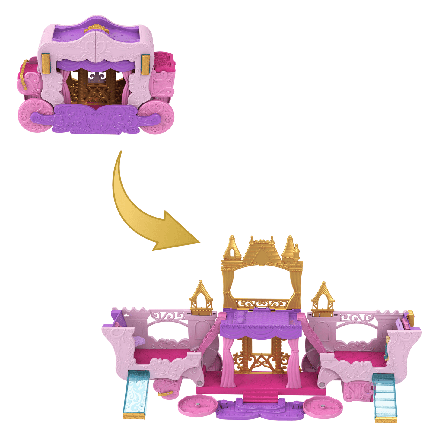 Disney Princesa Set de Juego Carruaje Transformación Mágica