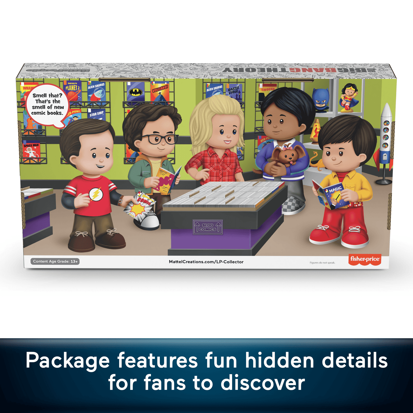 Little People Collector The Big Bang Theory TV Show Special Edition Set, 5 Figures