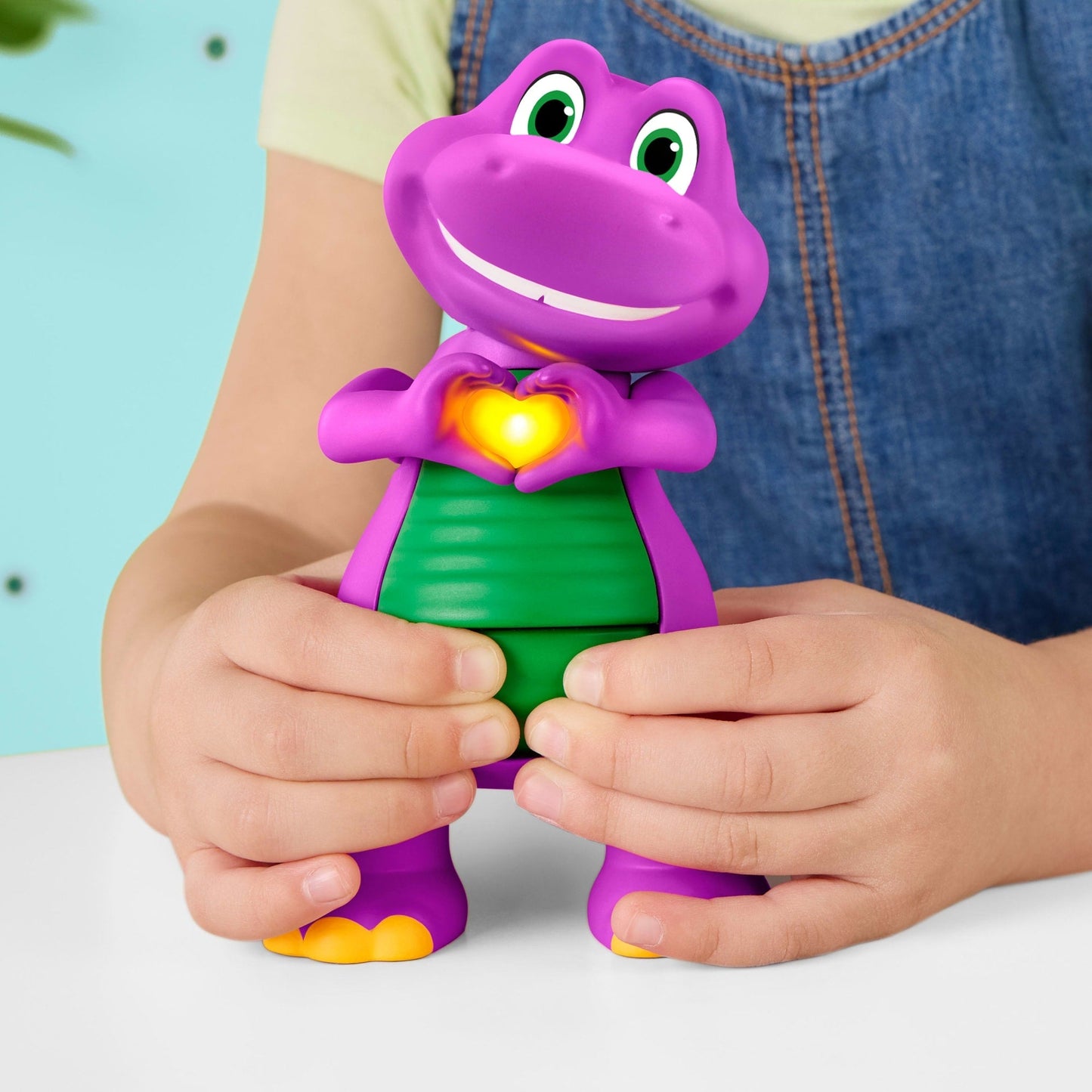 Fisher-Price-Barney Mains en Cur-Figurine Musicale Avec Lumières
