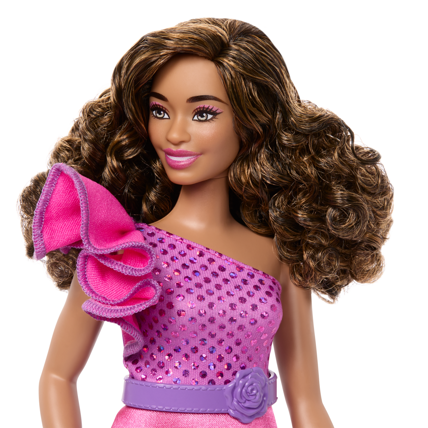 Barbie Fashionista Boneca Vestido Rosa Brilhante